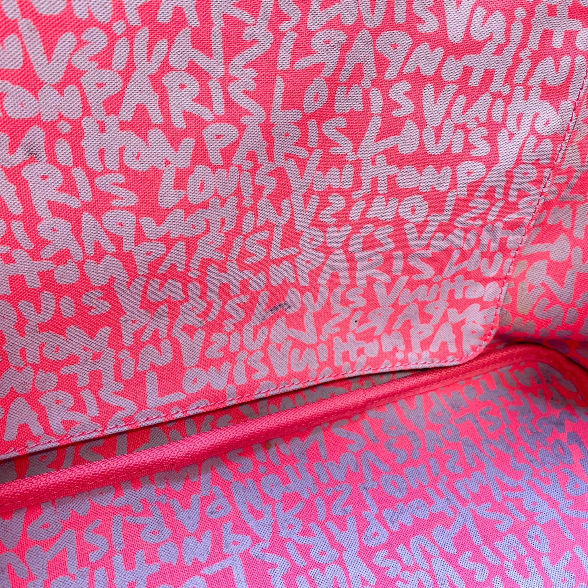 Louis Vuitton x Stephen Sprouse Monogram Graffiti Neverfull GM Fuchsia Pink in Sold by HIVE PRELOVED - Shoulder Bag