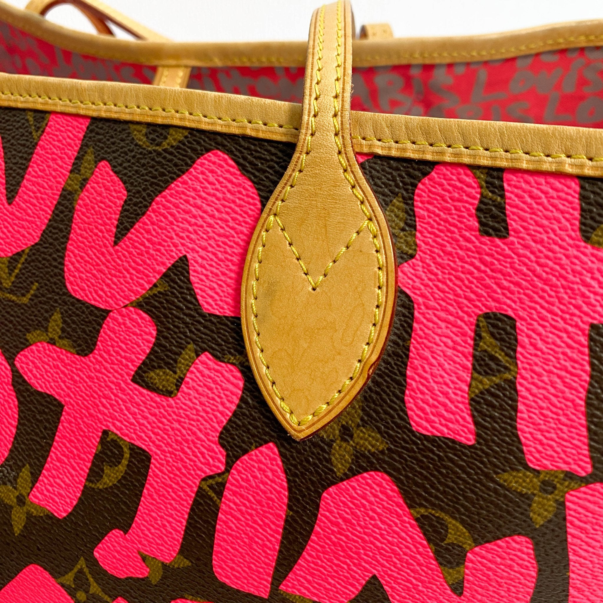 Louis Vuitton x Stephen Sprouse Monogram Graffiti Neverfull GM Fuchsia Pink in Sold by HIVE PRELOVED - Shoulder Bag