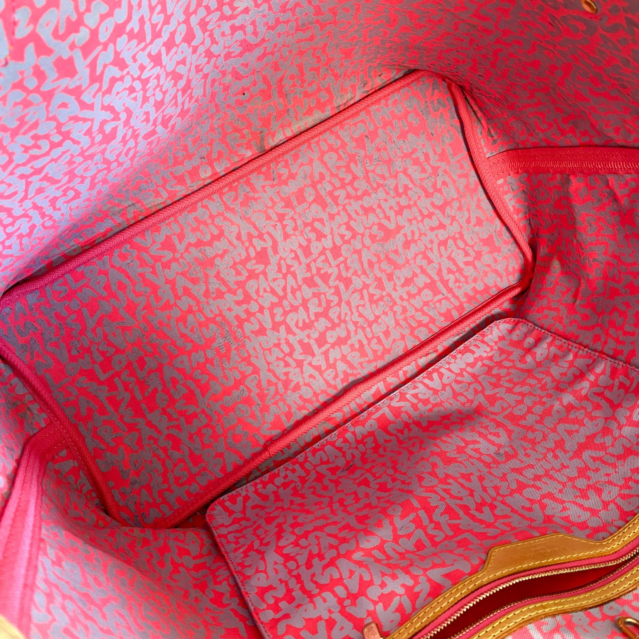 Louis Vuitton x Stephen Sprouse Monogram Graffiti Neverfull GM Fuchsia Pink in Sold by HIVE PRELOVED - Shoulder Bag