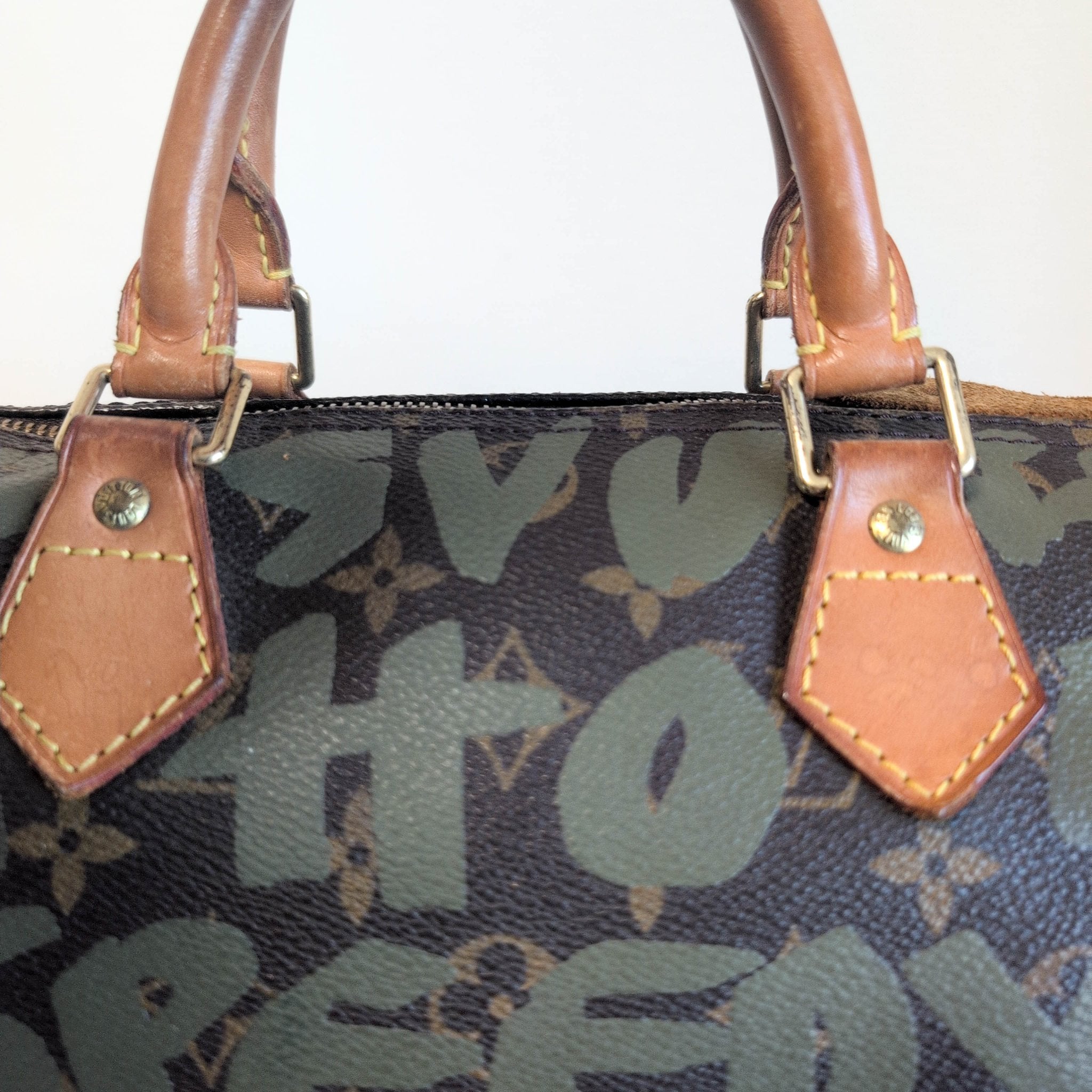 LOUIS VUITTON Louis Vuitton x Stephen Sprouse Monogram Graffiti Speedy 30 Khaki, in , Sold by HIVE PRELOVED - Handle Bags, ,