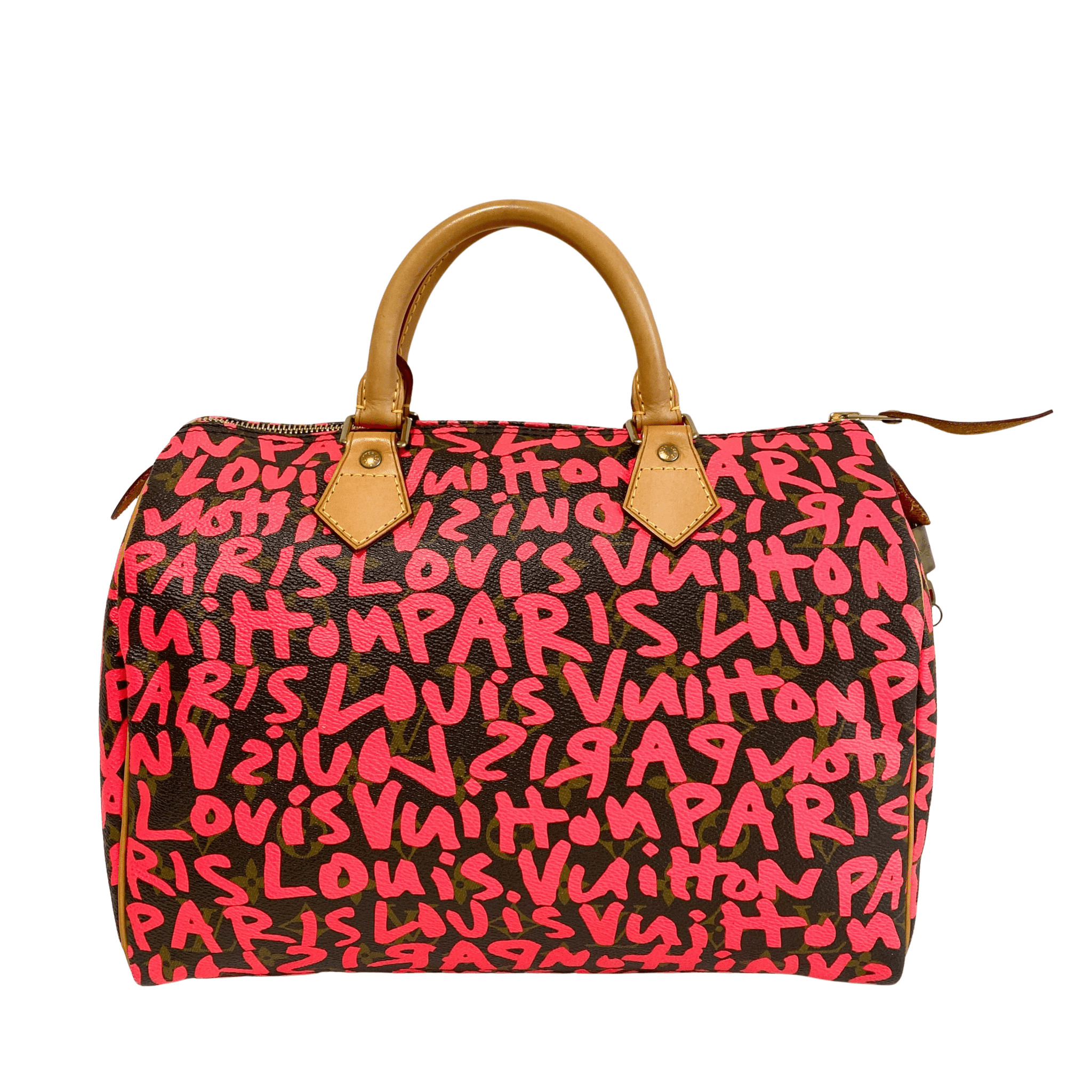 LOUIS VUITTON Louis Vuitton x Stephen Sprouse Monogram Graffiti Speedy 30 Red, in , Sold by HIVE PRELOVED - Handle Bags, ,