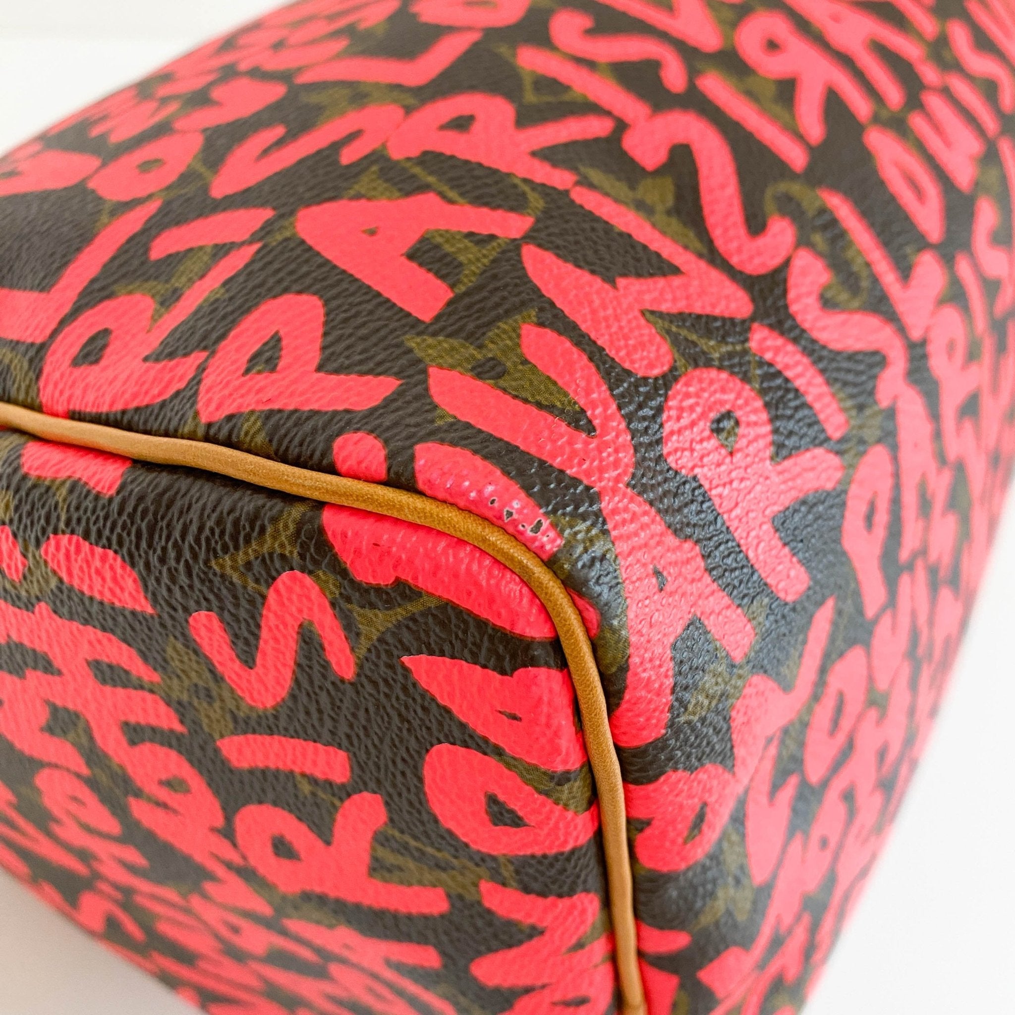 LOUIS VUITTON Louis Vuitton x Stephen Sprouse Monogram Graffiti Speedy 30 Red, in , Sold by HIVE PRELOVED - Handle Bags, ,