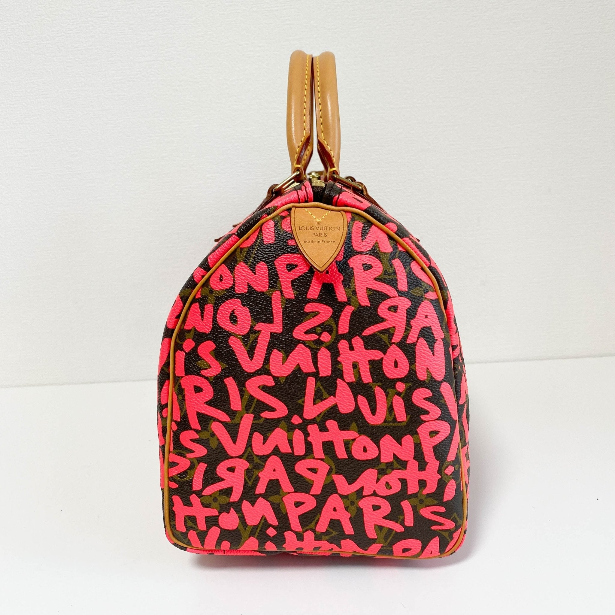 LOUIS VUITTON Louis Vuitton x Stephen Sprouse Monogram Graffiti Speedy 30 Red, in , Sold by HIVE PRELOVED - Handle Bags, ,