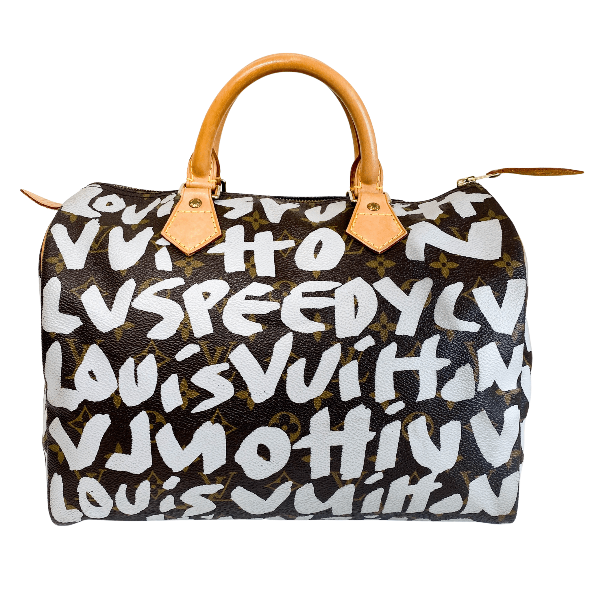 LOUIS VUITTON Louis Vuitton x Stephen Sprouse Monogram Graffiti Speedy 30 White, in , Sold by HIVE PRELOVED - Handle Bags, ,
