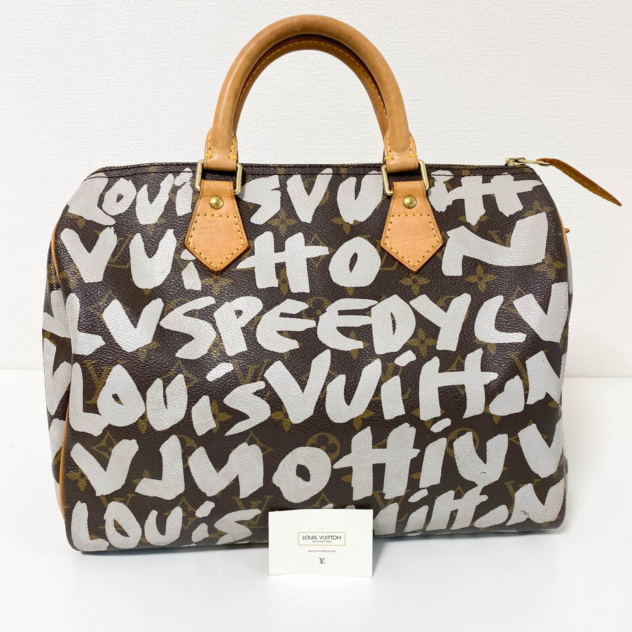 LOUIS VUITTON Louis Vuitton x Stephen Sprouse Monogram Graffiti Speedy 30 White, in , Sold by HIVE PRELOVED - Handle Bags, ,