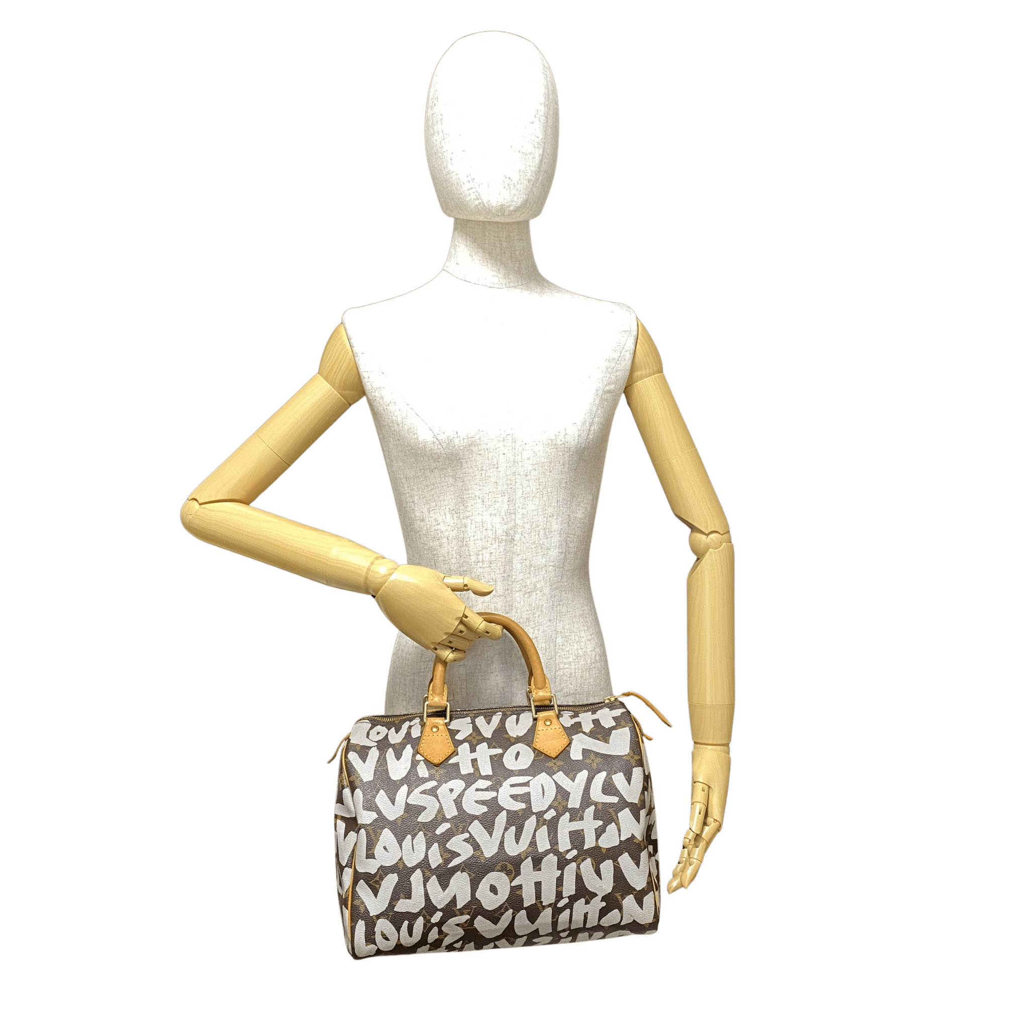 LOUIS VUITTON Louis Vuitton x Stephen Sprouse Monogram Graffiti Speedy 30 White, in , Sold by HIVE PRELOVED - Handle Bags, ,