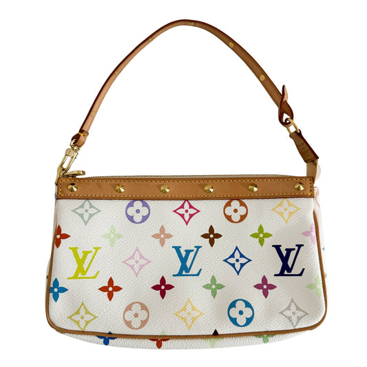 LOUIS VUITTON Louis Vuitton x Takashi Murakami 2002 Monogram Multicolour Pochette Accessoire, in , Sold by HIVE PRELOVED