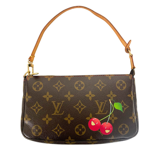 Louis Vuitton x Takashi Murakami 2005 Cerises Monogram Cherry Pochette Accessoire M95008 in Sold by HIVE PRELOVED