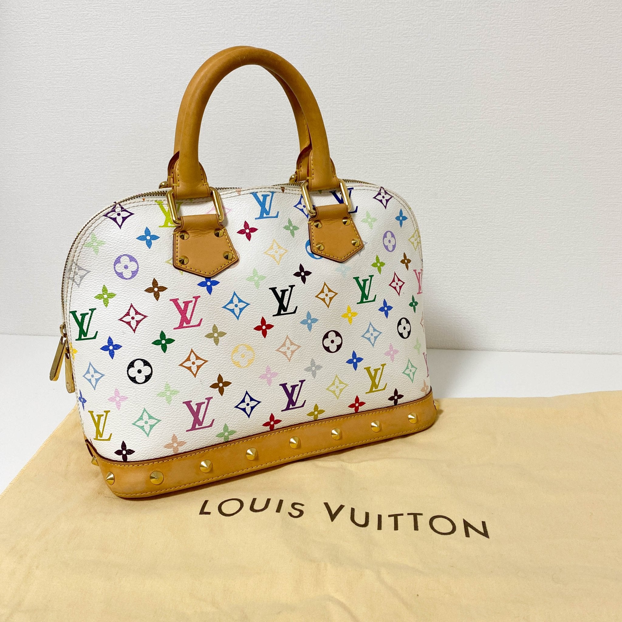 LOUIS VUITTON Louis Vuitton x Takashi Murakami Alma Multicolor Monogram, in , Sold by HIVE PRELOVED - Handle Bags, ,