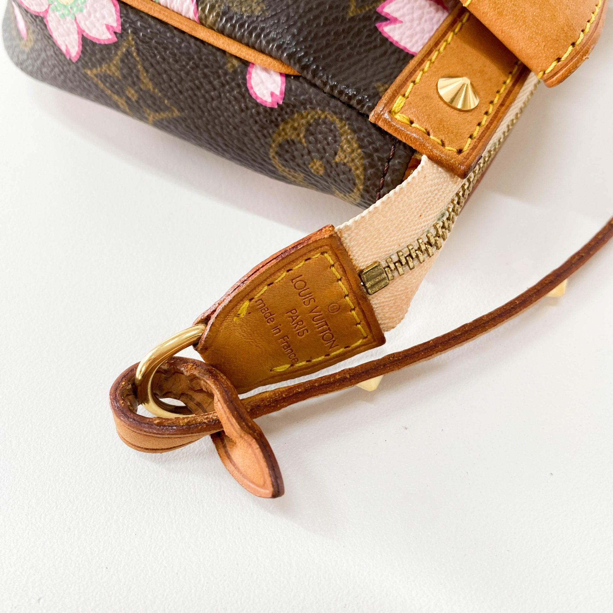 Louis Vuitton x Takashi Murakami Monogram Cherry Blossom Pochette Accessoire M92006 in Sold by HIVE PRELOVED - Handle Bag