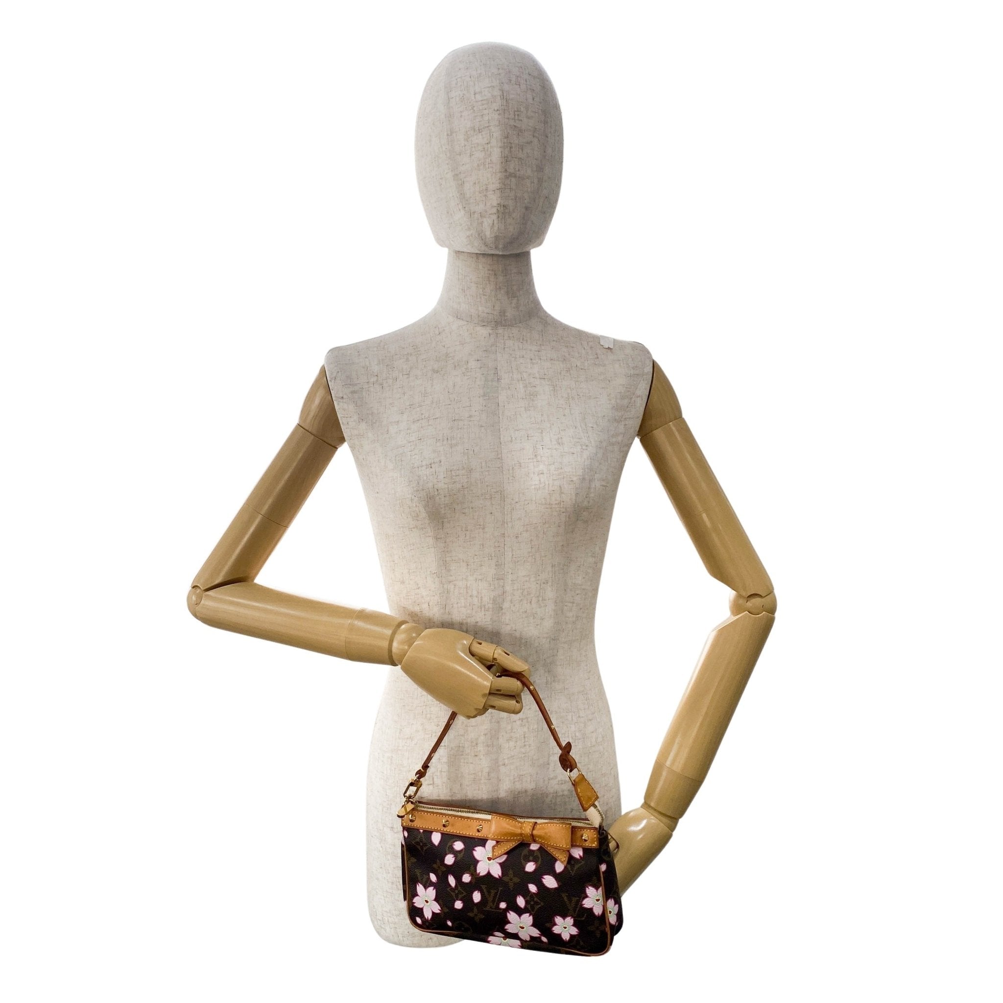 Louis Vuitton x Takashi Murakami Monogram Cherry Blossom Pochette Accessoire M92006 in Sold by HIVE PRELOVED - Handle Bag