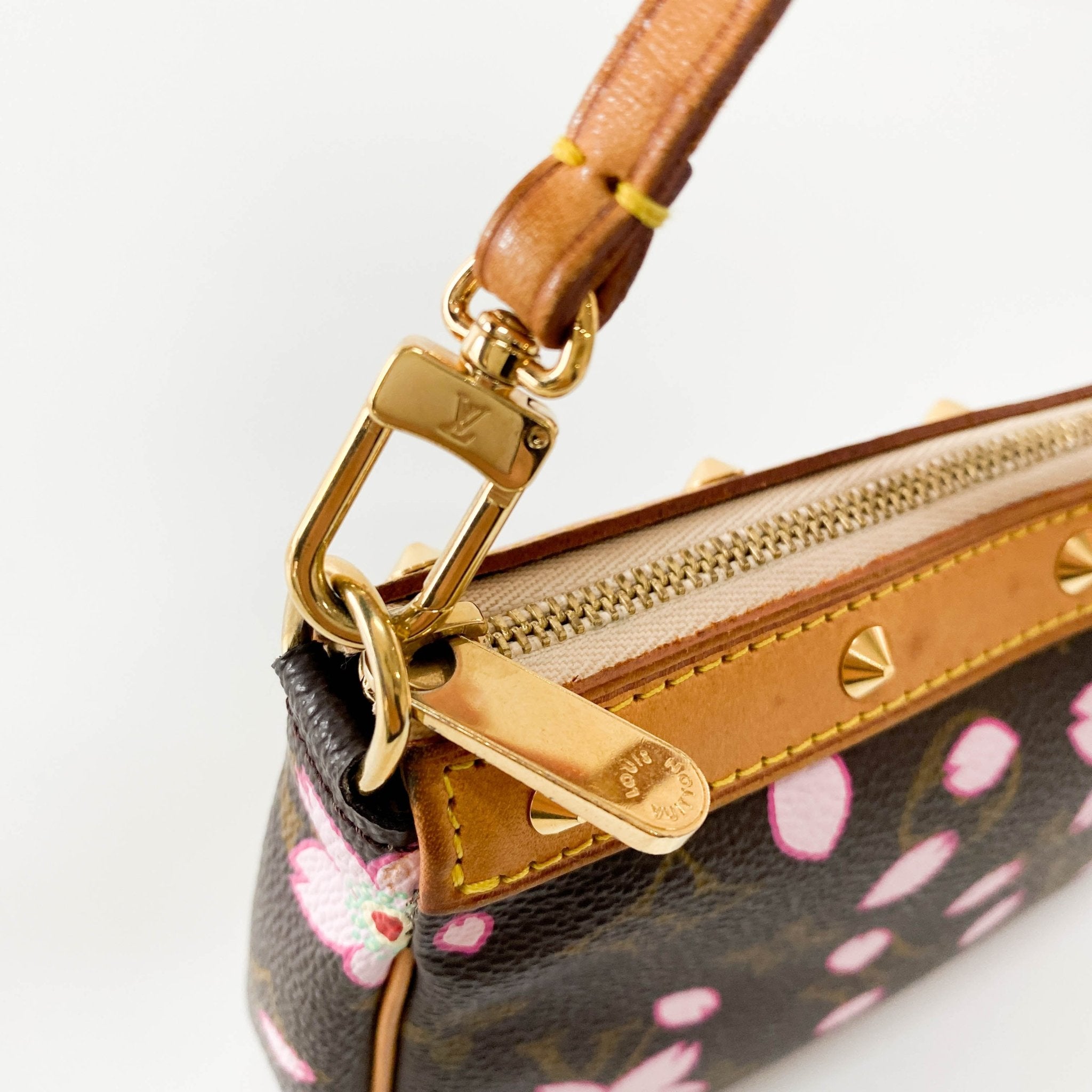 Louis Vuitton x Takashi Murakami Monogram Cherry Blossom Pochette Accessoire M92006 in Sold by HIVE PRELOVED - Handle Bag