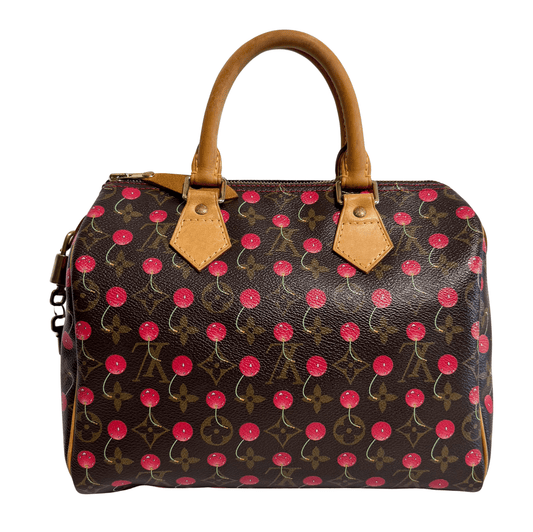 LOUIS VUITTON Louis Vuitton x Takashi Murakami Monogram Cherry Speedy 25, in , Sold by HIVE PRELOVED - Handle Bags, ,