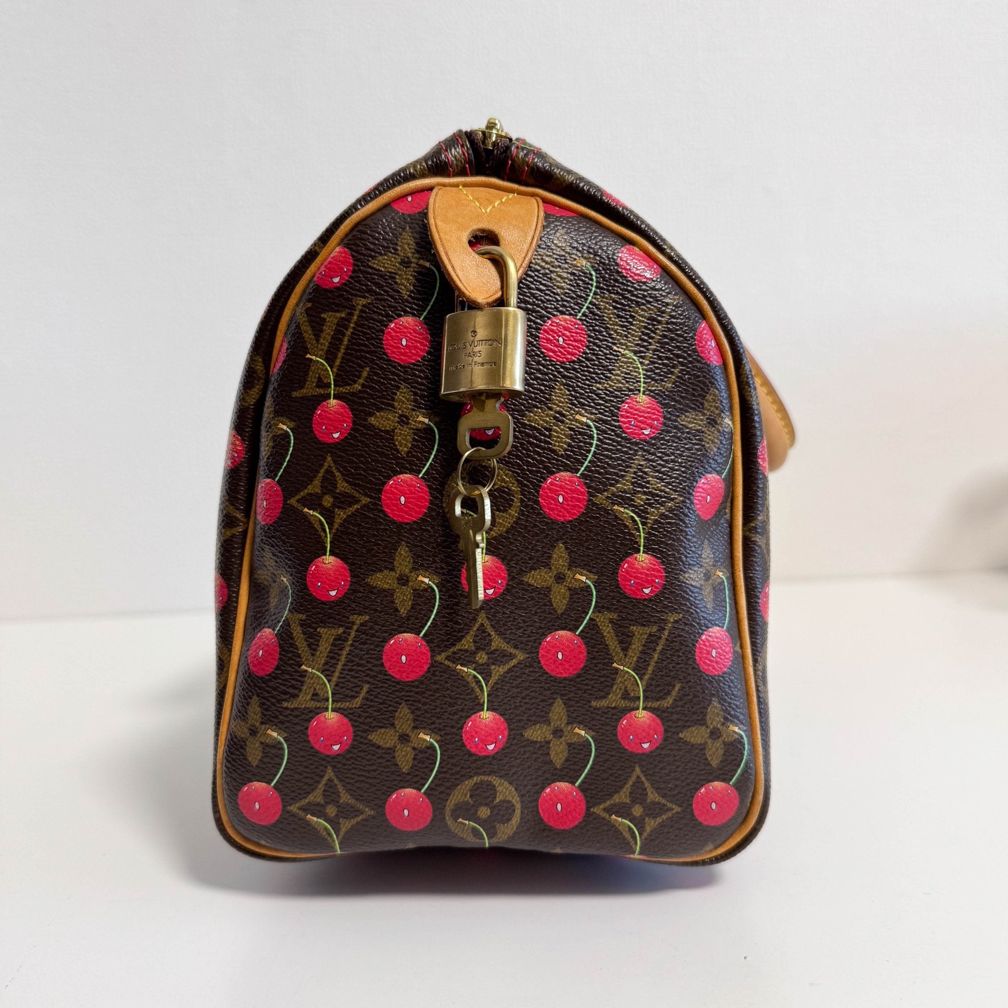 LOUIS VUITTON Louis Vuitton x Takashi Murakami Monogram Cherry Speedy 25, in , Sold by HIVE PRELOVED - Handle Bags, ,