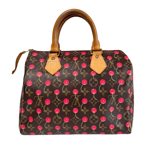 LOUIS VUITTON Louis Vuitton x Takashi Murakami Monogram Cherry Speedy 25, in , Sold by HIVE PRELOVED - Handle Bags, ,