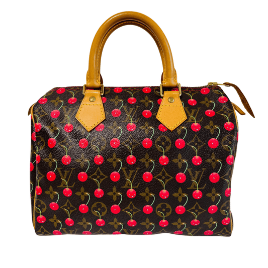 LOUIS VUITTON Louis Vuitton x Takashi Murakami Monogram Cherry Speedy 25, in , Sold by HIVE PRELOVED - Handle Bags, ,