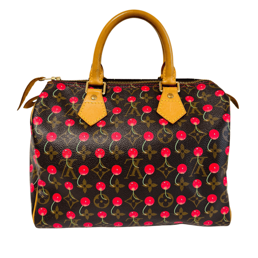 LOUIS VUITTON Louis Vuitton x Takashi Murakami Monogram Cherry Speedy 25, in , Sold by HIVE PRELOVED - Handle Bags, ,