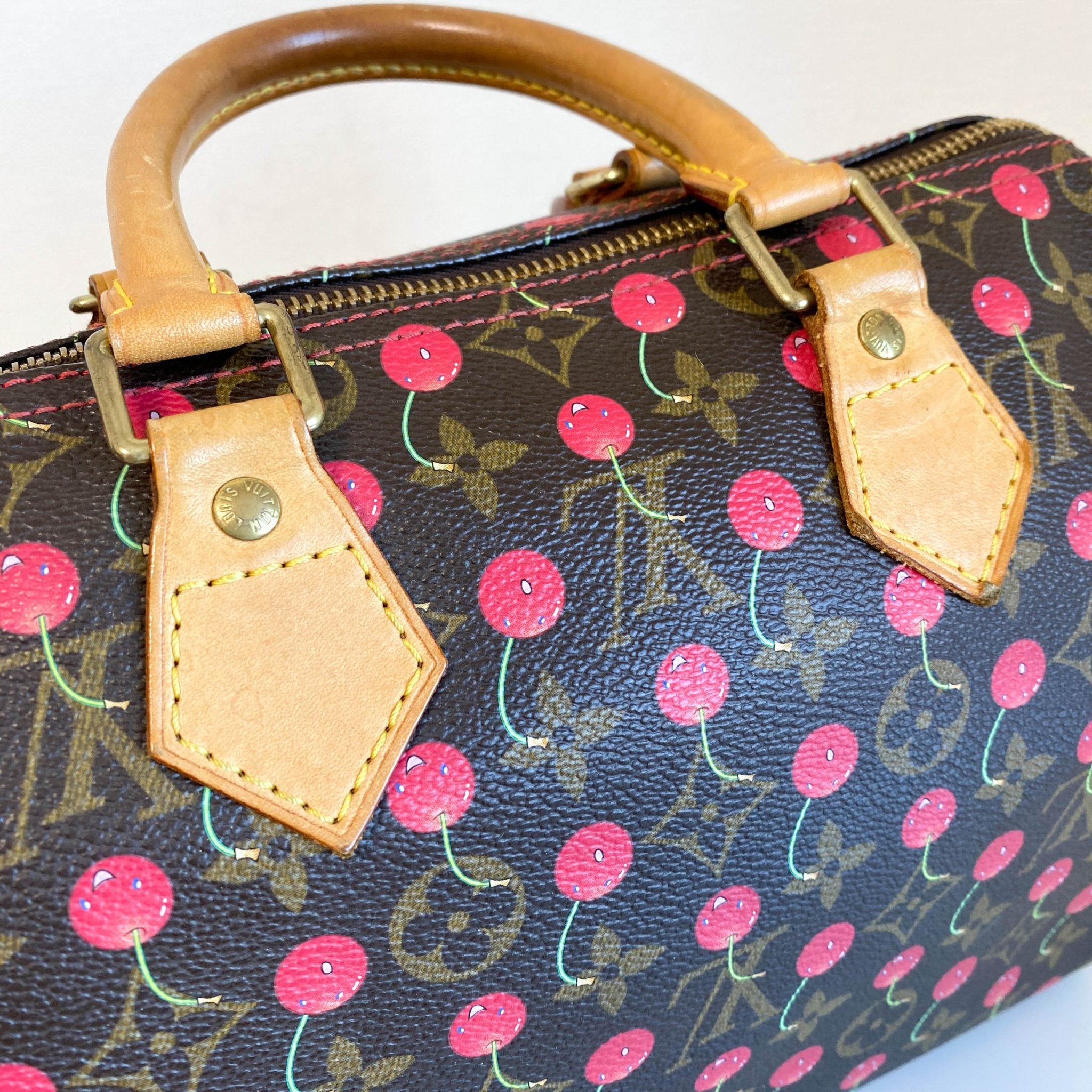 LOUIS VUITTON Louis Vuitton x Takashi Murakami Monogram Cherry Speedy 25, in , Sold by HIVE PRELOVED - Handle Bags, ,
