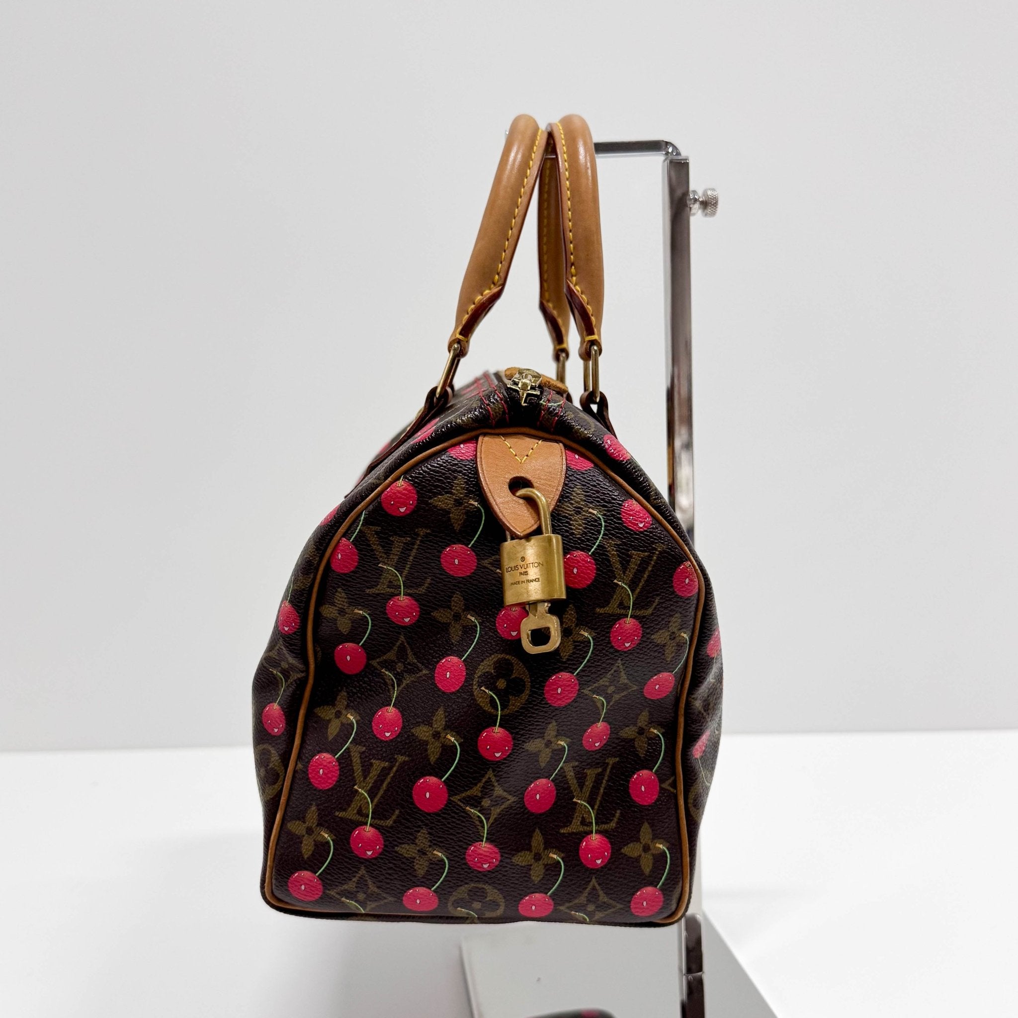 LOUIS VUITTON Louis Vuitton x Takashi Murakami Monogram Cherry Speedy 25, in , Sold by HIVE PRELOVED - Handle Bags, ,