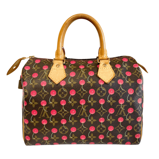 LOUIS VUITTON Louis Vuitton x Takashi Murakami Monogram Cherry Speedy 25, in , Sold by HIVE PRELOVED - Handle Bags, ,