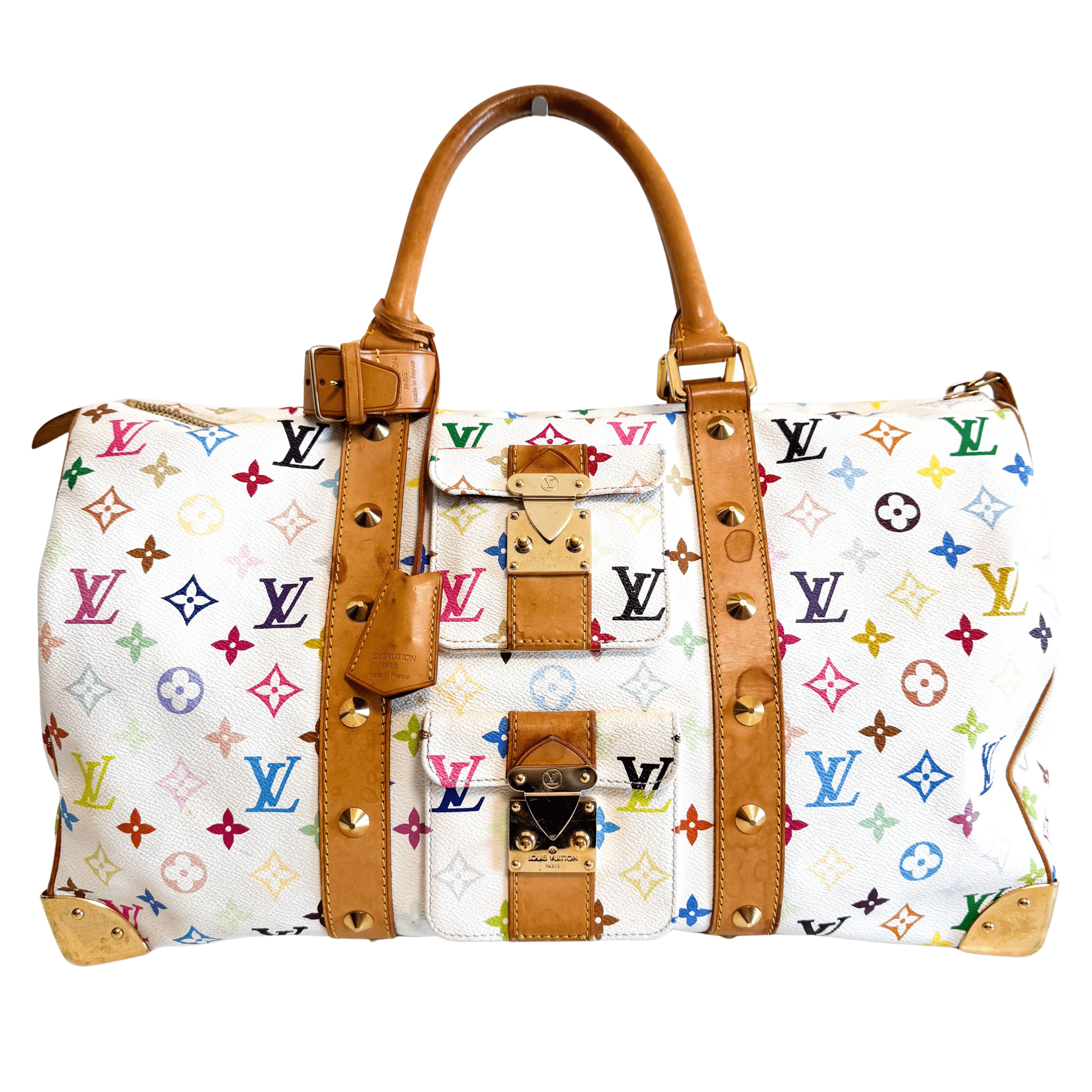 LOUIS VUITTON Louis Vuitton x Takashi Murakami Monogram Multicolour Keepall 45, in , Sold by HIVE PRELOVED - Travel bags, ,