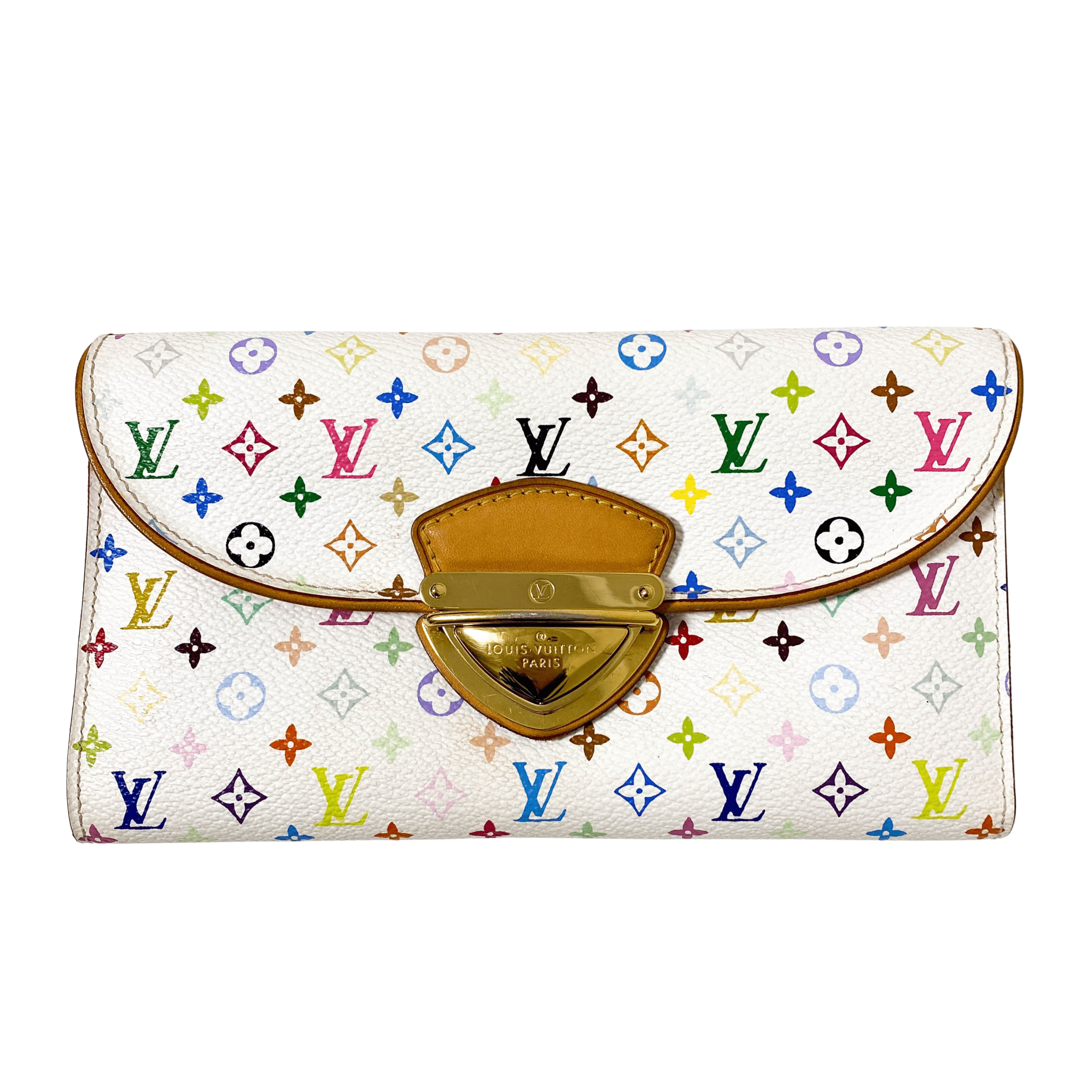 Louis Vuitton x Takashi Murakami Monogram Multicolour Portefeuille Eugenie Wallet Litche in Sold by HIVE PRELOVED