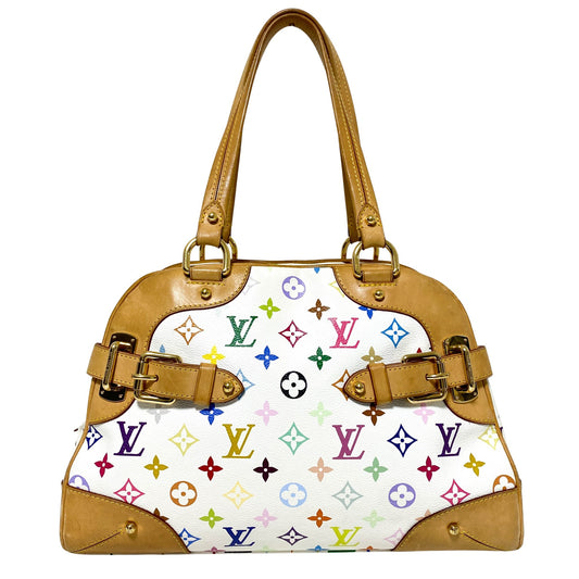 Louis Vuitton x Takashi Murakami Multicolor Monogram Claudia in Sold by HIVE PRELOVED - Handle Bags, Shoulder Bag