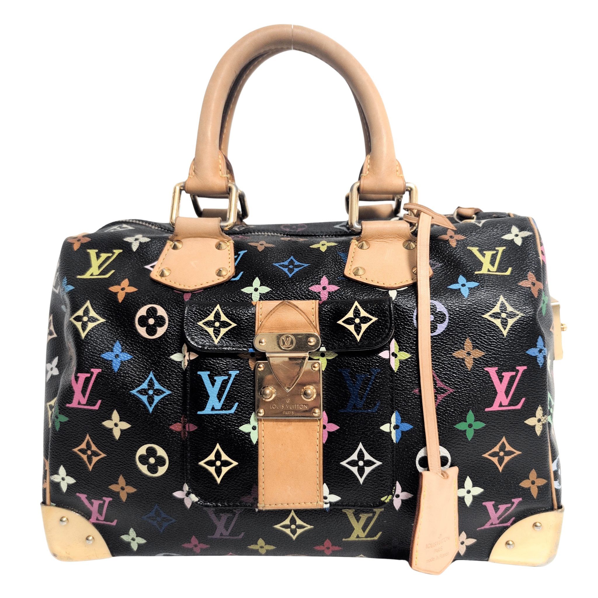 LOUIS VUITTON Louis Vuitton x Takashi Murakami Multicolour Speedy 30, in , Sold by HIVE PRELOVED - Handle Bags, ,
