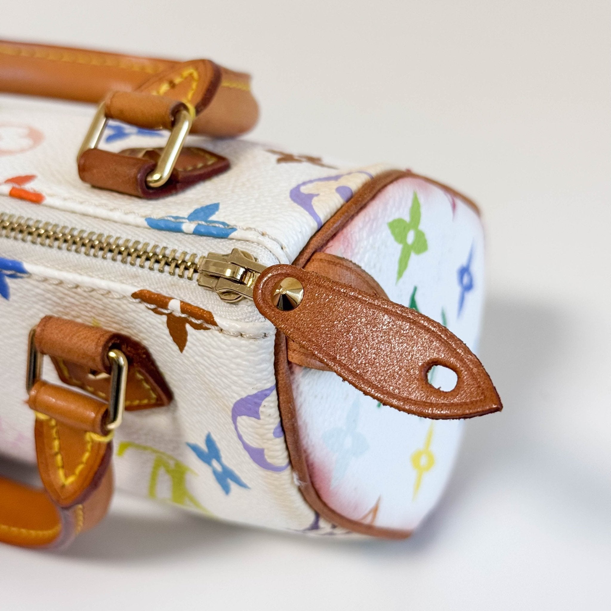 Louis Vuitton x Takashi Murakami Nano / Mini HL Speedy Bandoulière Multicolour Monogram Canvas in Sold by HIVE PRELOVE