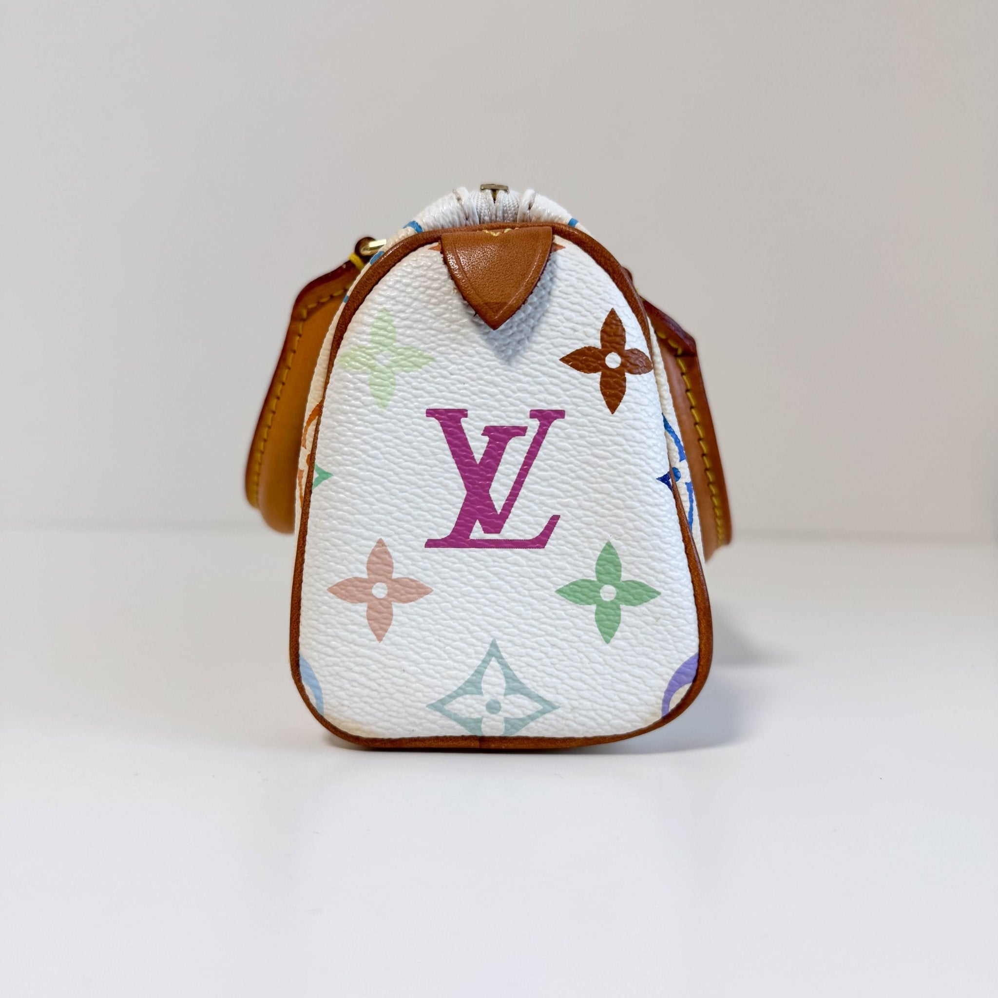 Louis Vuitton x Takashi Murakami Nano / Mini HL Speedy Bandoulière Multicolour Monogram Canvas in Sold by HIVE PRELOVE