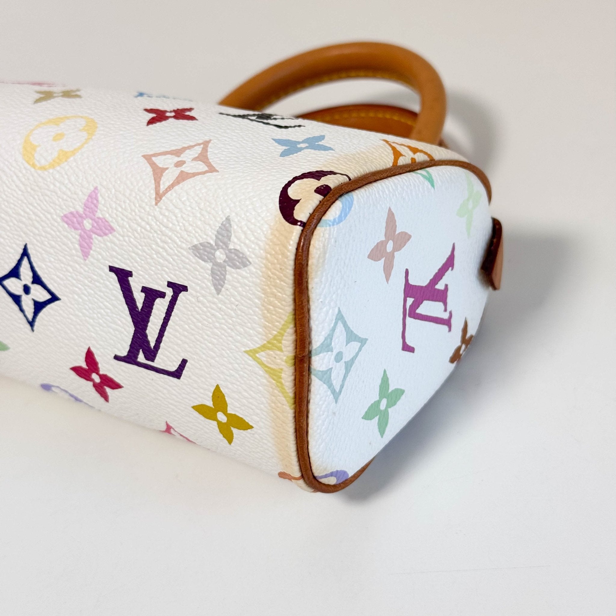 Louis Vuitton x Takashi Murakami Nano / Mini HL Speedy Bandoulière Multicolour Monogram Canvas in Sold by HIVE PRELOVE