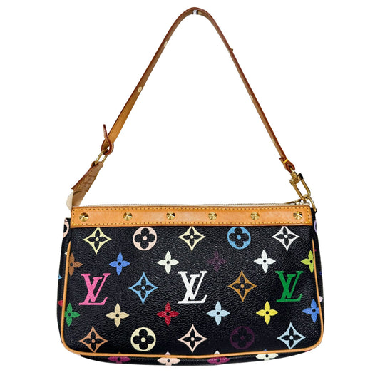 Louis Vuitton x Takashi Murakami Pochette Accessoire Monogram Multicolour Black in Sold by HIVE PRELOVED - Mini Shoulder Bag