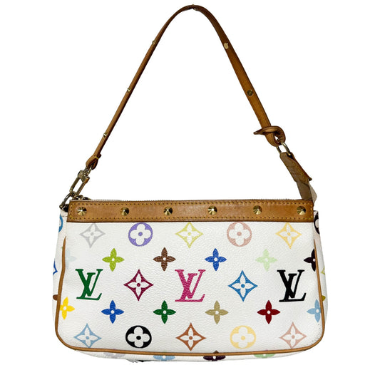 Louis Vuitton x Takashi Murakami Pochette Accessoire Monogram Multicolour, in Sold by HIVE PRELOVED - Mini bags, Shoulder Bag