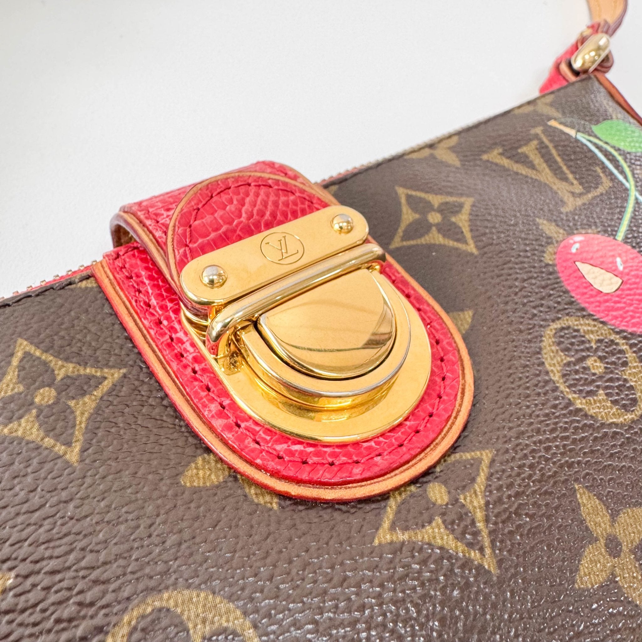 LOUIS VUITTON LV x Takashi Murakami Collab 2005 Monogram Cherry Mon Cherie, in , Sold by HIVE PRELOVED - Shoulder Bags, ,