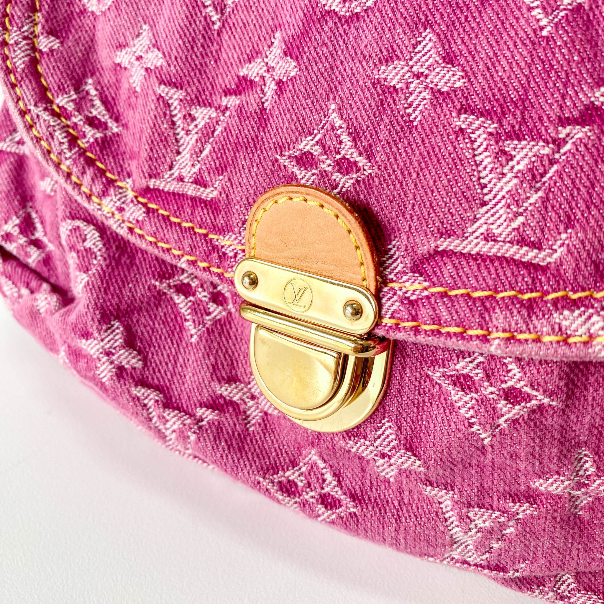 LOUIS VUITTON Mini Platy in Pink Denim, in , Sold by HIVE PRELOVED - Shoulder Bags, ,
