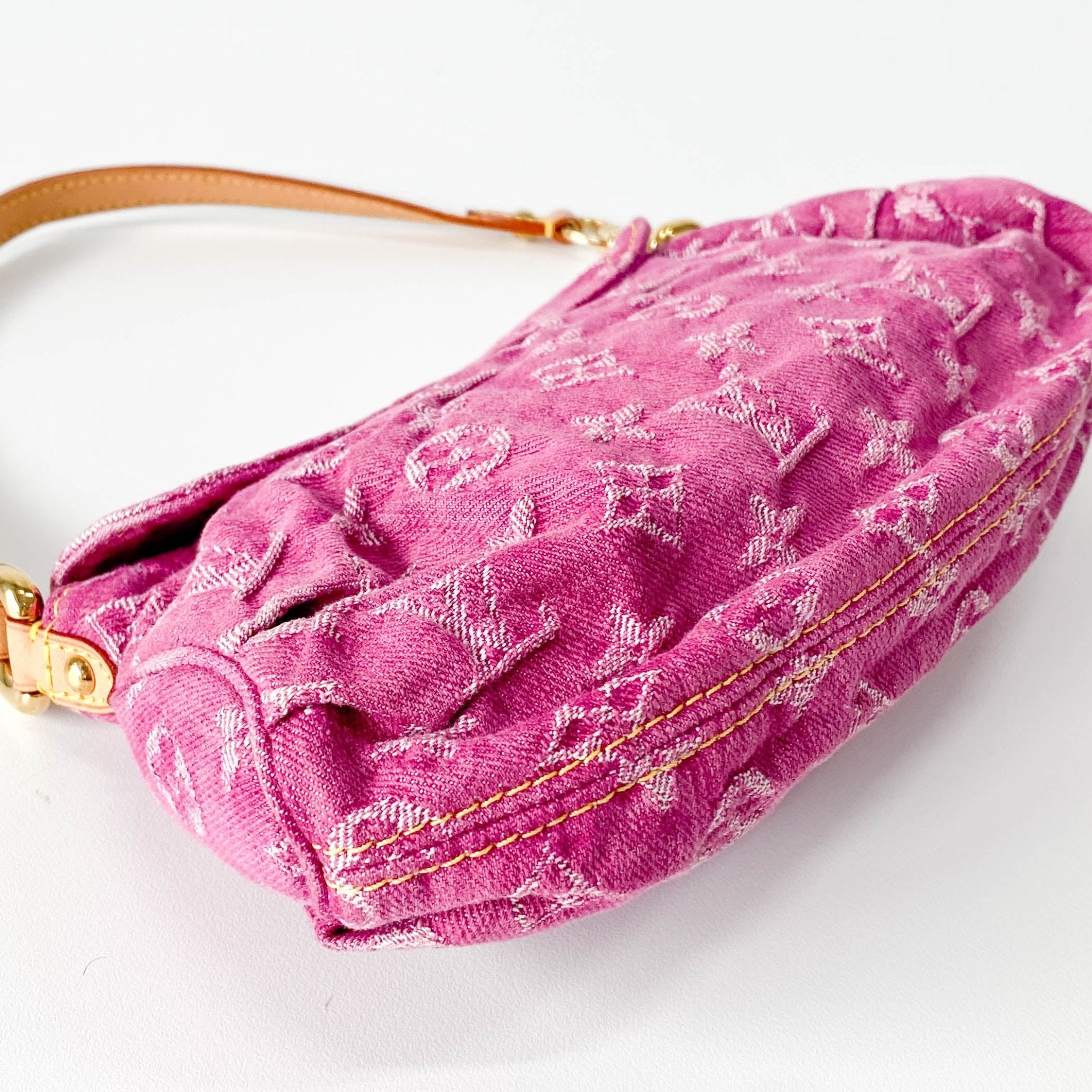 LOUIS VUITTON Mini Platy in Pink Denim, in , Sold by HIVE PRELOVED - Shoulder Bags, ,
