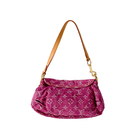 LOUIS VUITTON Mini Platy in Pink Denim, in , Sold by HIVE PRELOVED - Shoulder Bags, ,