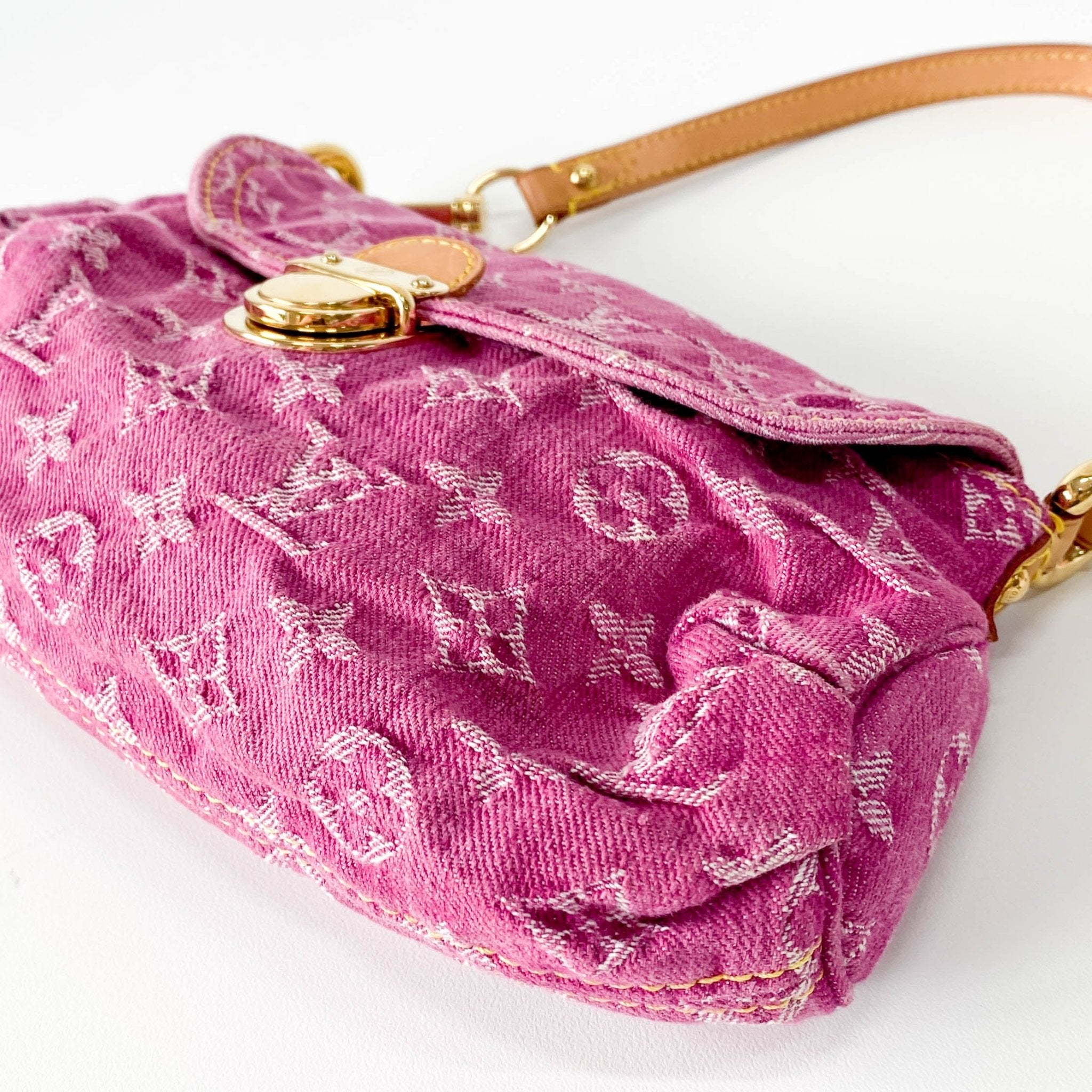 LOUIS VUITTON Mini Platy in Pink Denim, in , Sold by HIVE PRELOVED - Shoulder Bags, ,