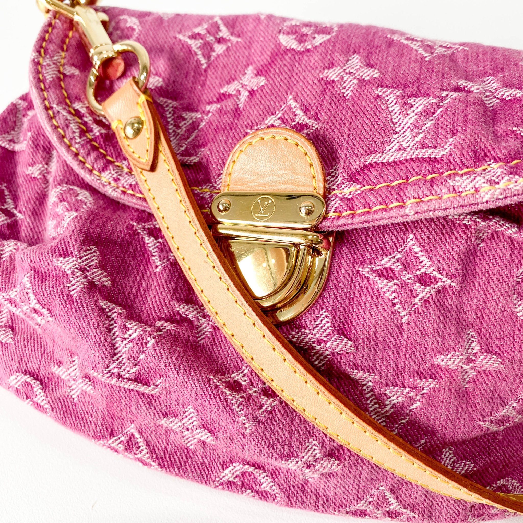 LOUIS VUITTON Mini Platy in Pink Denim, in , Sold by HIVE PRELOVED - Shoulder Bags, ,