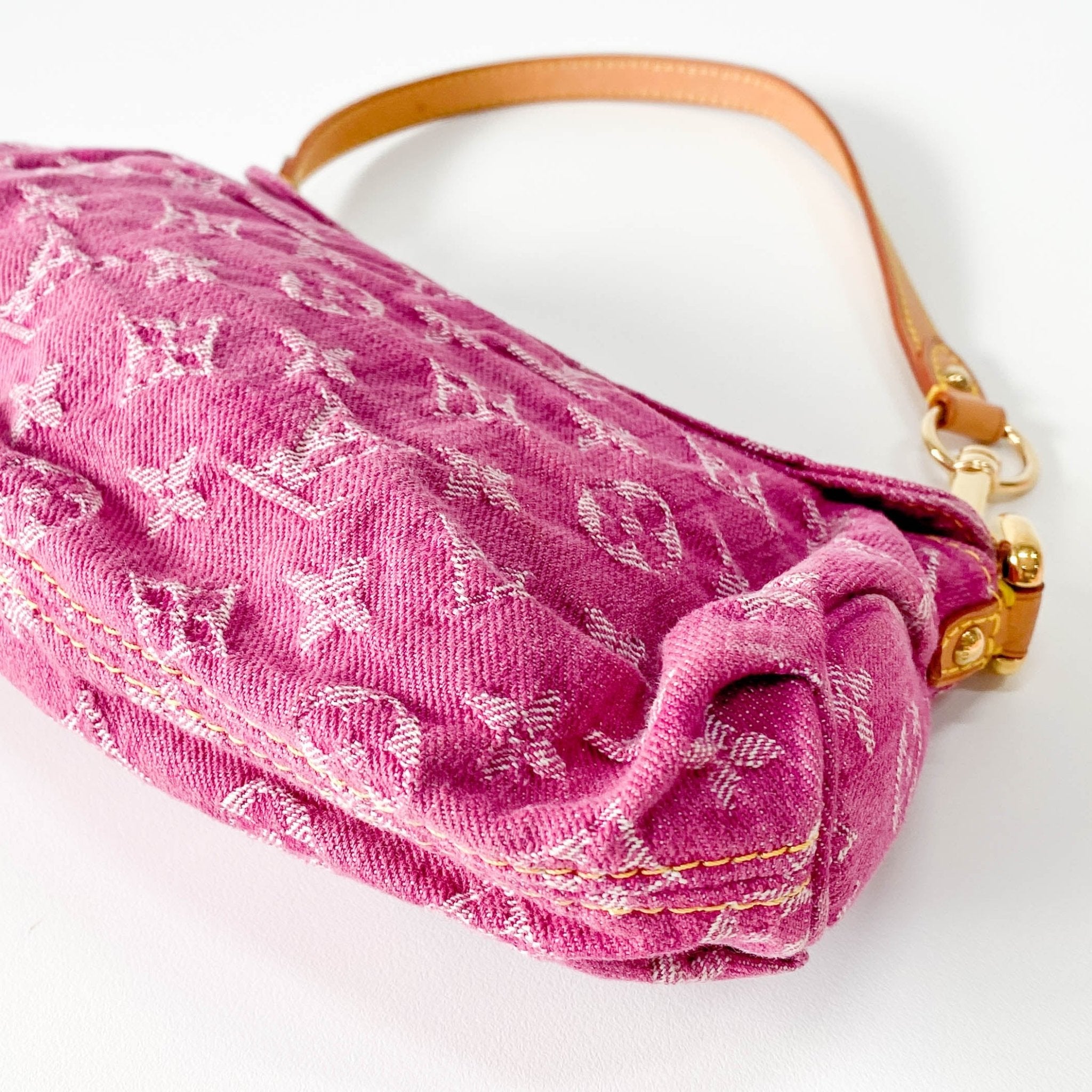 LOUIS VUITTON Mini Platy in Pink Denim, in , Sold by HIVE PRELOVED - Shoulder Bags, ,