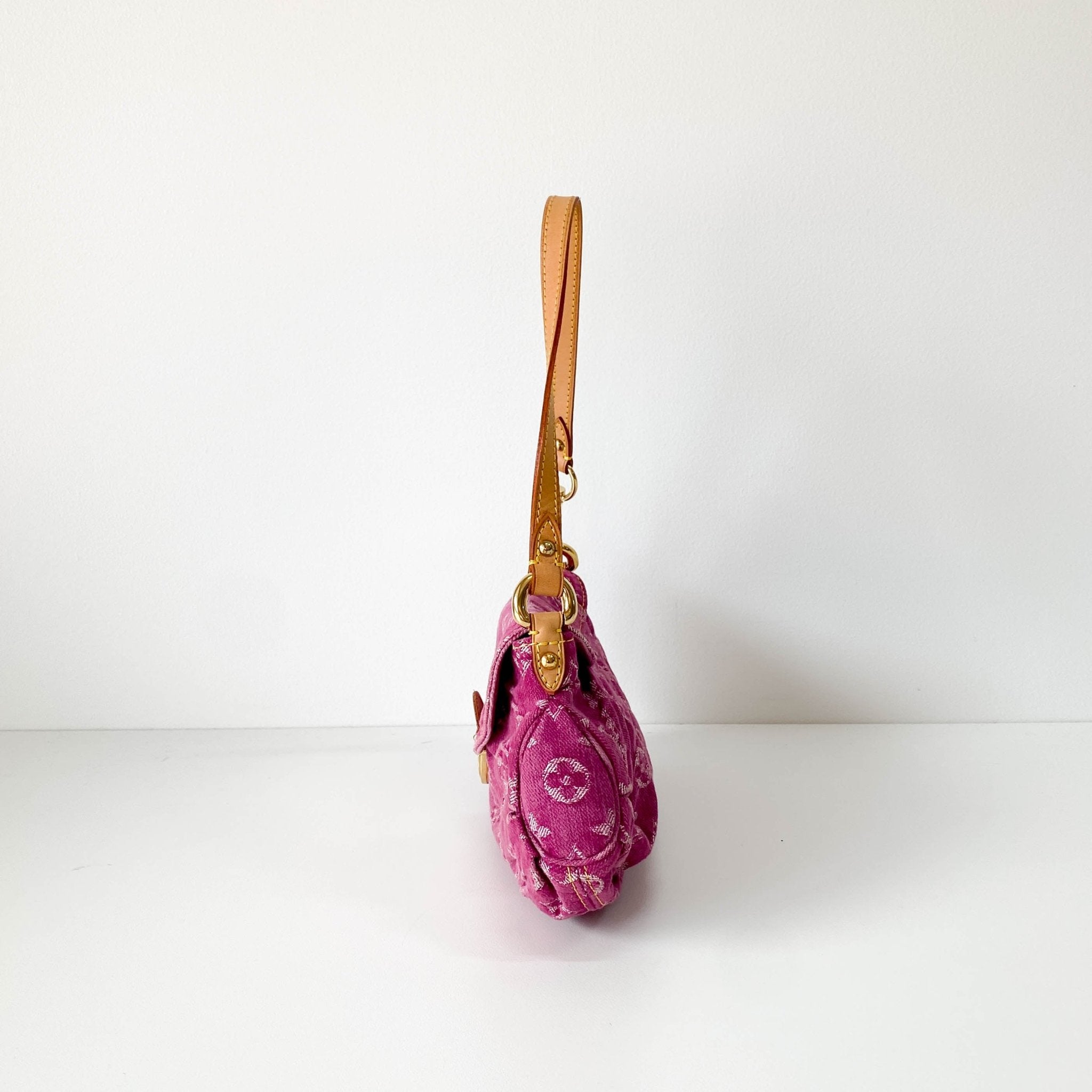 LOUIS VUITTON Mini Platy in Pink Denim, in , Sold by HIVE PRELOVED - Shoulder Bags, ,