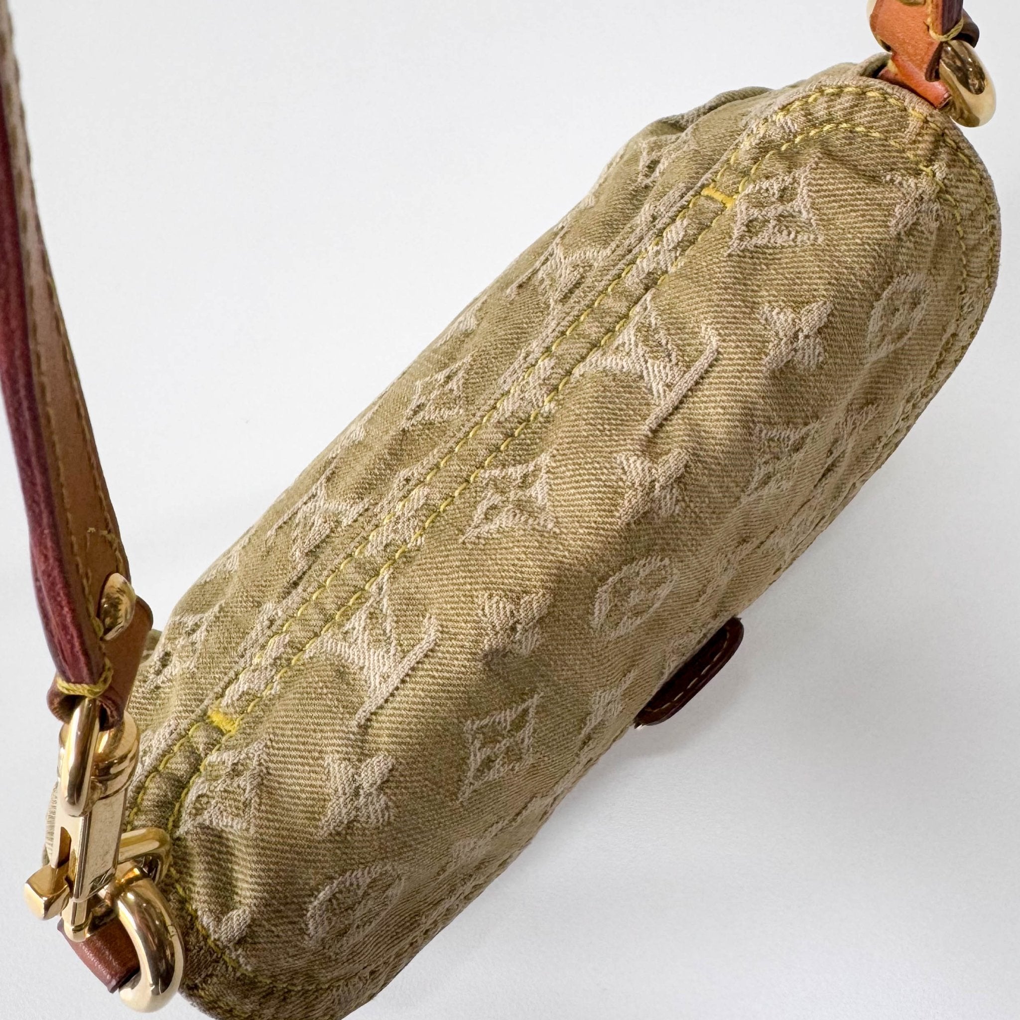 LOUIS VUITTON Mini Pleaty Green Denim Shoulder Bag, in , Sold by HIVE PRELOVED - Shoulder Bags, ,