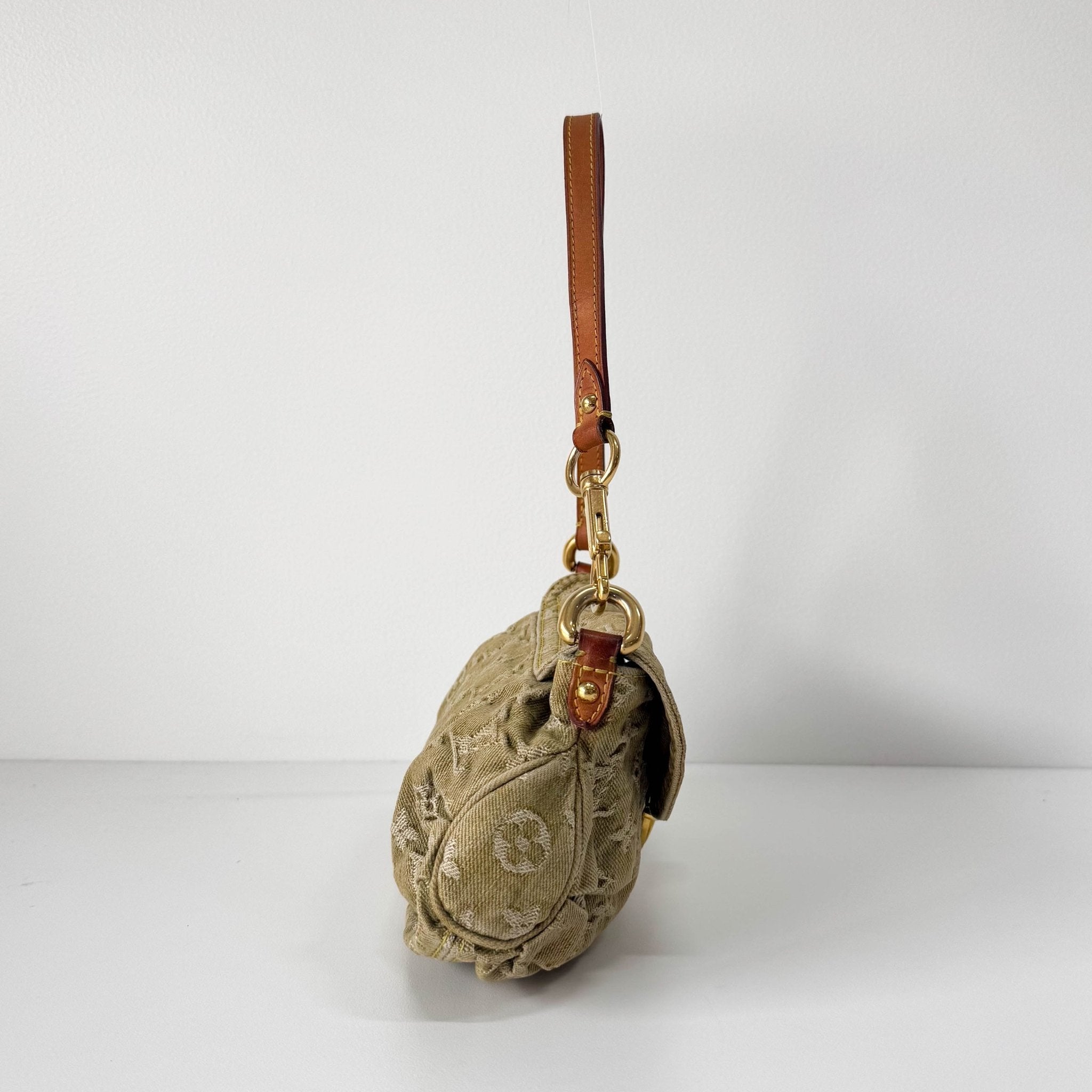 LOUIS VUITTON Mini Pleaty Green Denim Shoulder Bag, in , Sold by HIVE PRELOVED - Shoulder Bags, ,