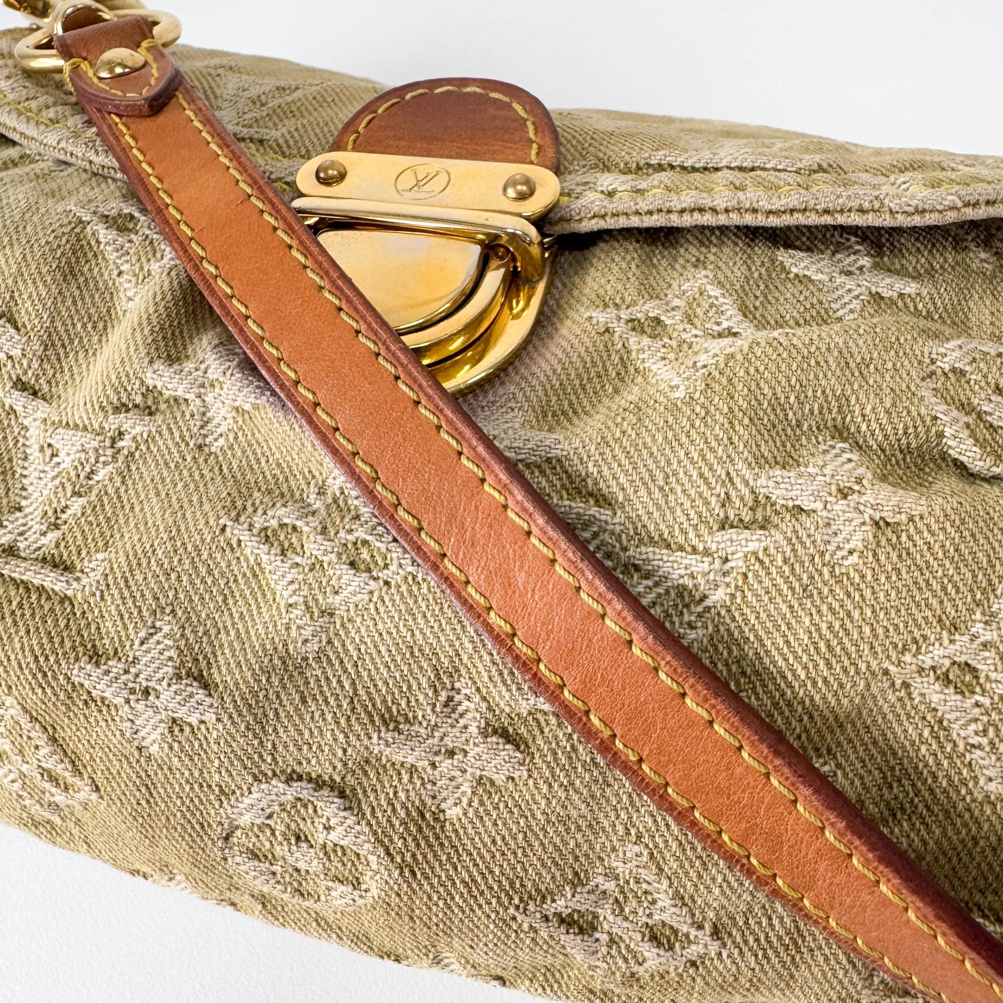 LOUIS VUITTON Mini Pleaty Green Denim Shoulder Bag, in , Sold by HIVE PRELOVED - Shoulder Bags, ,