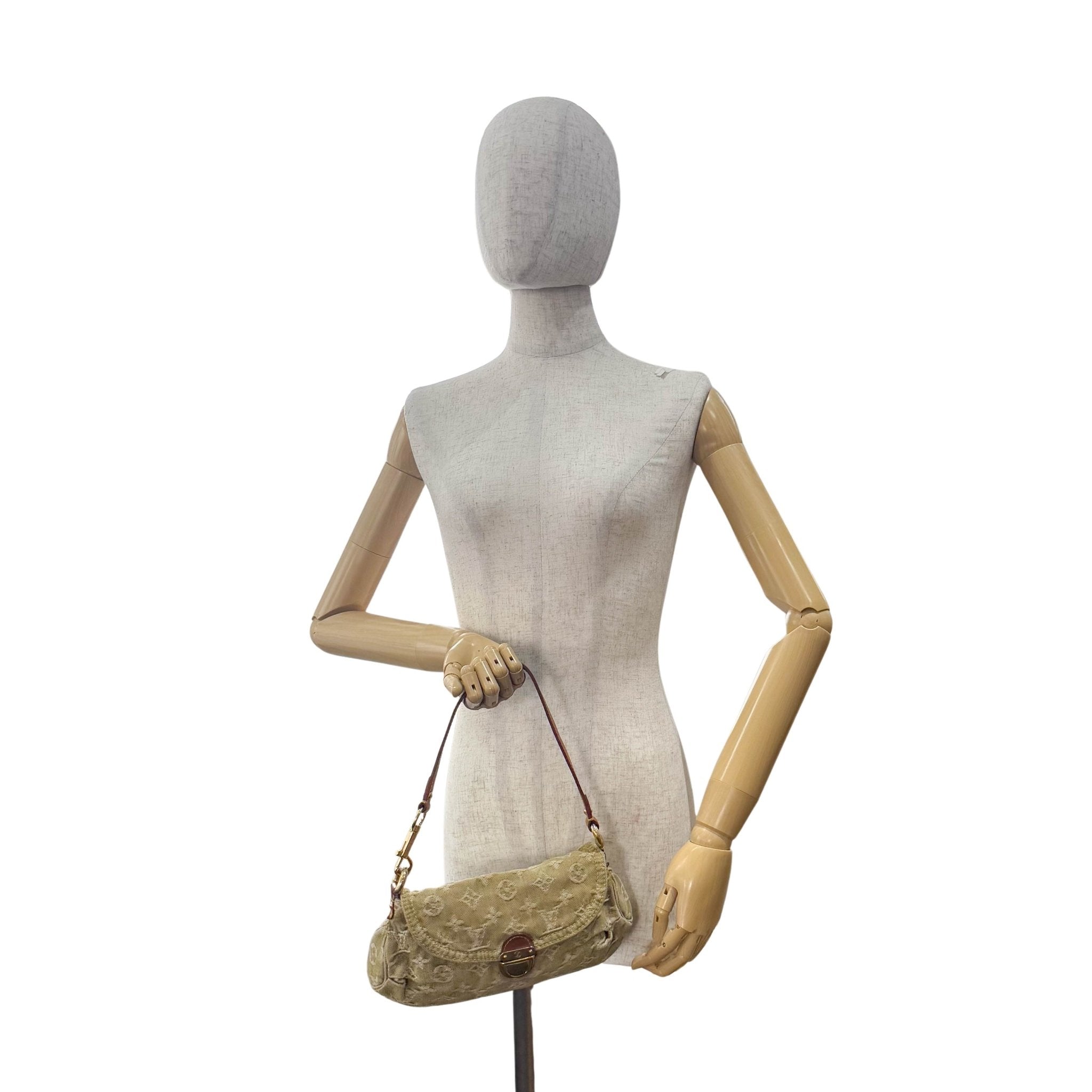 LOUIS VUITTON Mini Pleaty Green Denim Shoulder Bag, in , Sold by HIVE PRELOVED - Shoulder Bags, ,