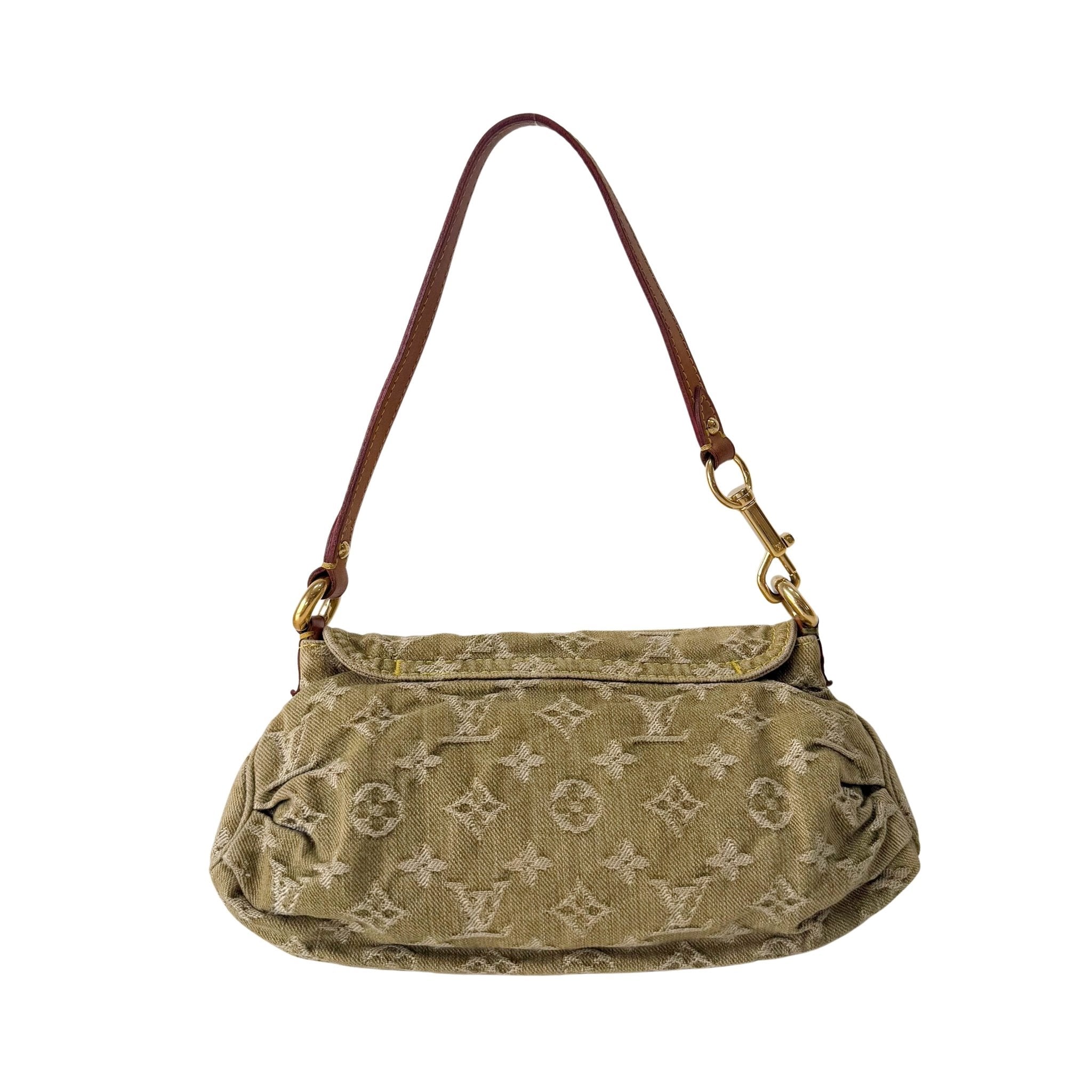 LOUIS VUITTON Mini Pleaty Green Denim Shoulder Bag, in , Sold by HIVE PRELOVED - Shoulder Bags, ,