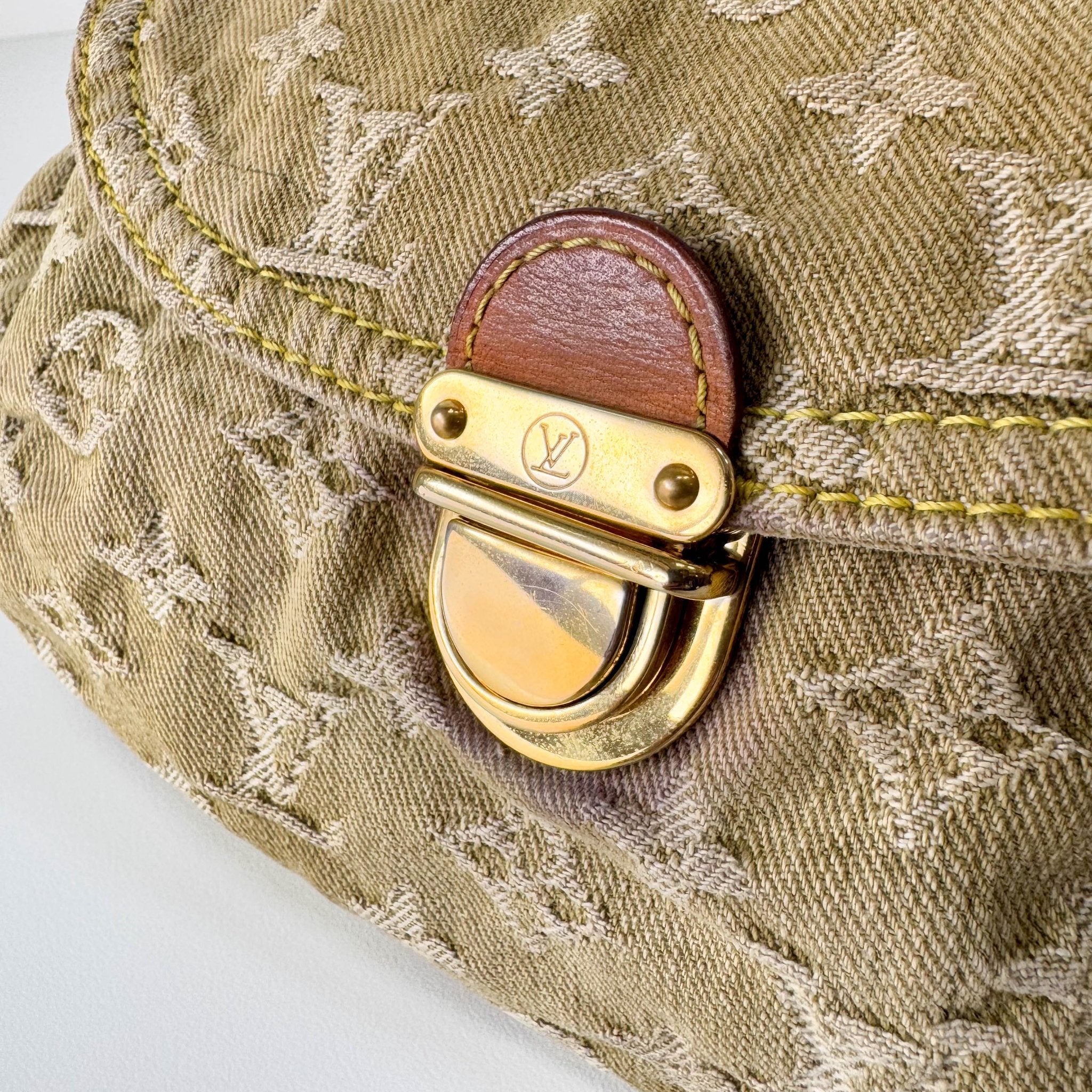 LOUIS VUITTON Mini Pleaty Green Denim Shoulder Bag, in , Sold by HIVE PRELOVED - Shoulder Bags, ,