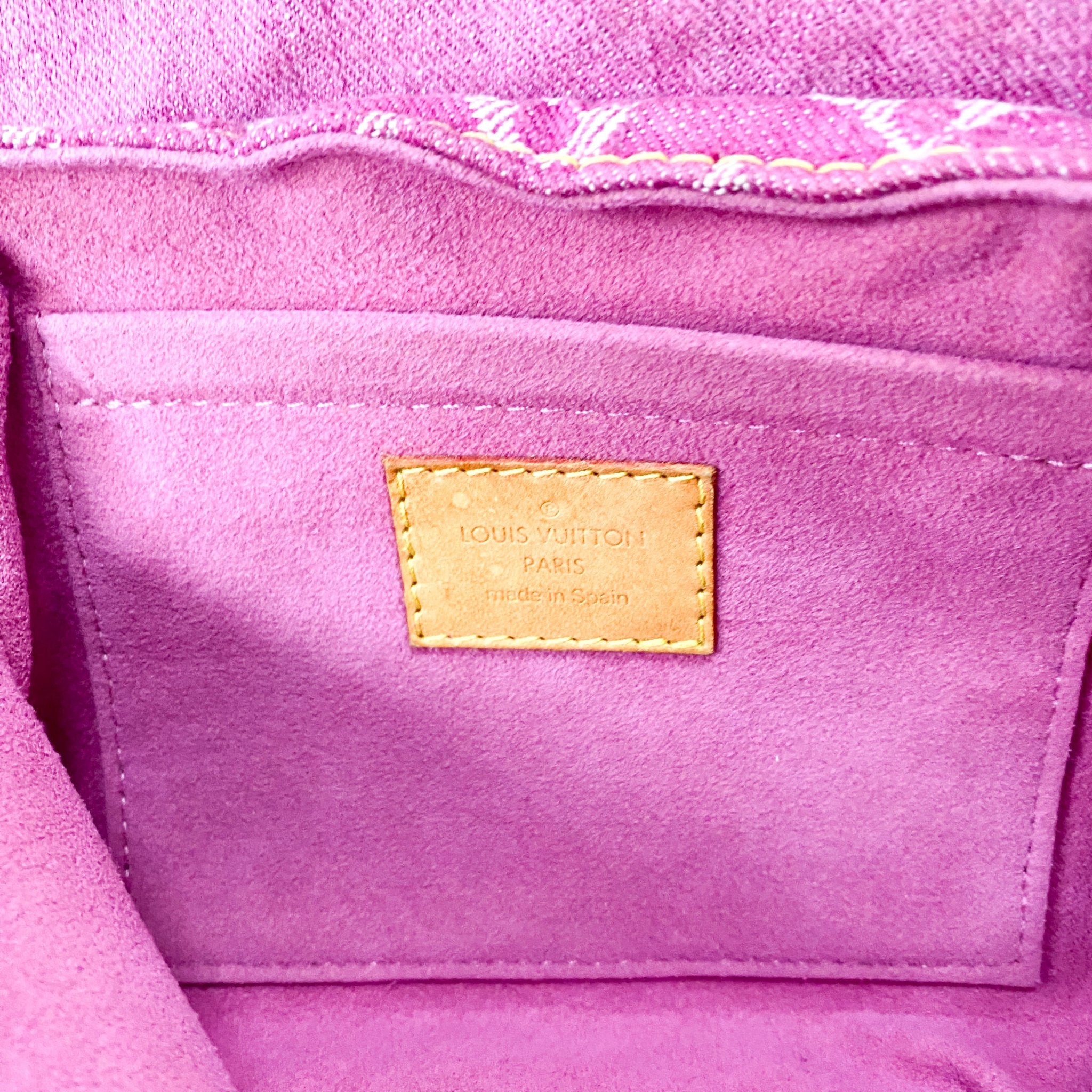 LOUIS VUITTON Mini Pleaty in Pink Denim, in , Sold by HIVE PRELOVED - Shoulder Bags, ,