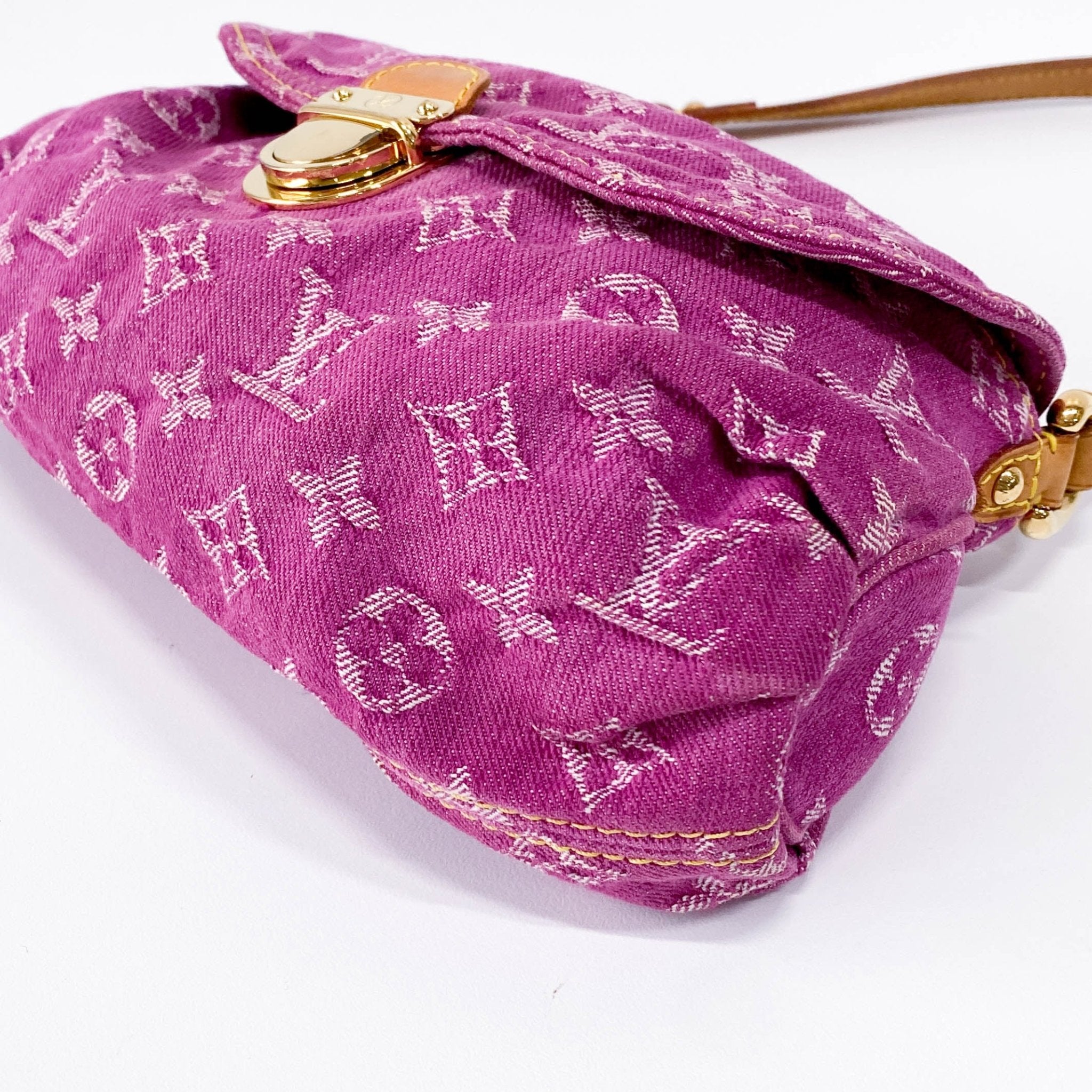 LOUIS VUITTON Mini Pleaty in Pink Denim, in , Sold by HIVE PRELOVED - Shoulder Bags, ,