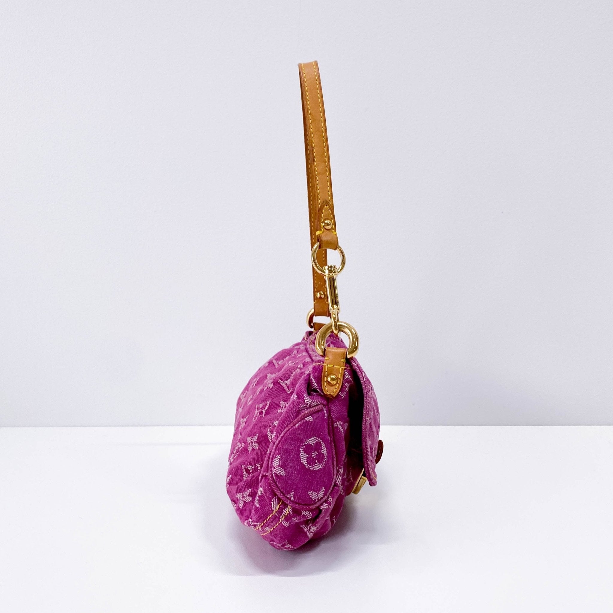 LOUIS VUITTON Mini Pleaty in Pink Denim, in , Sold by HIVE PRELOVED - Shoulder Bags, ,